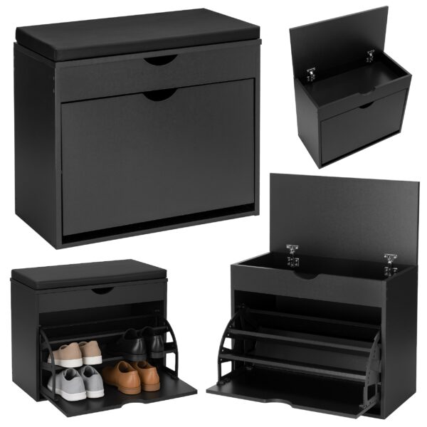 Szafka na buty do przedpokoju HEDOR BLACK