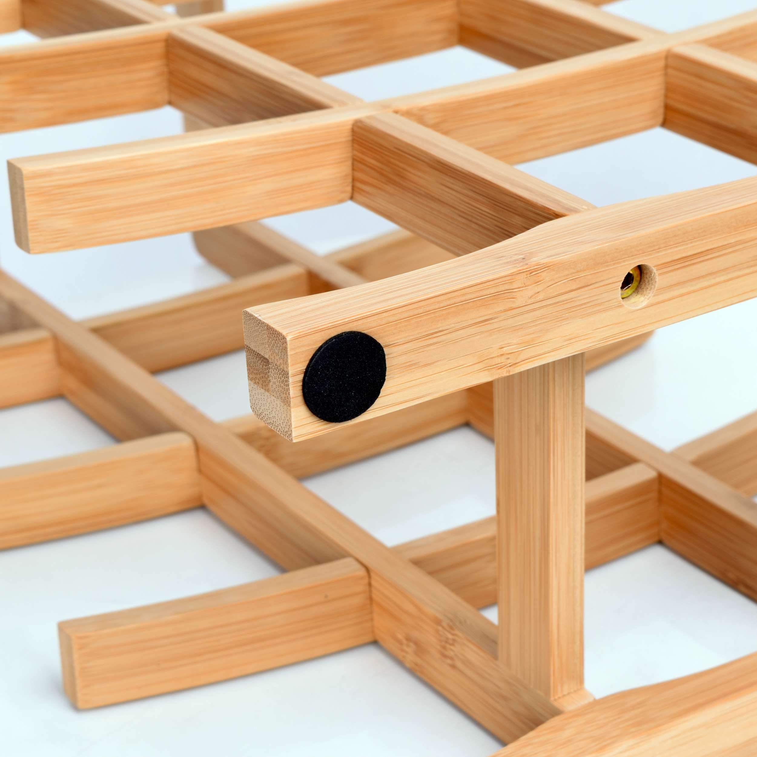 Stojak na wino bambusowy Todgar - obrazek 6