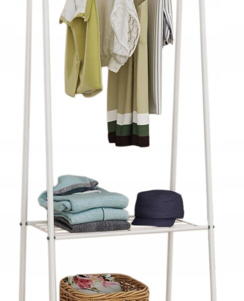 Wieszak stojący na ubrania OLIVIER biały
