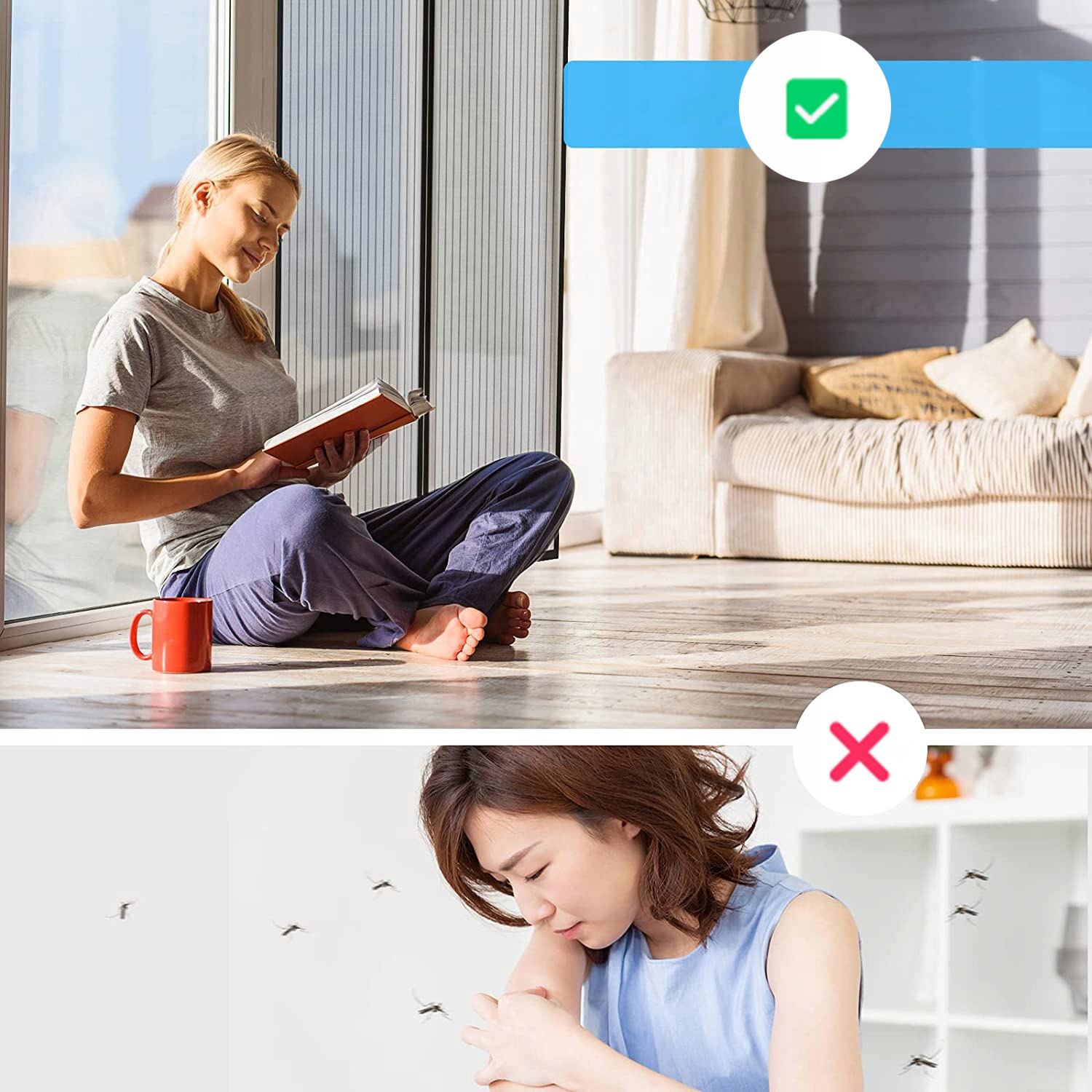 Moskitiera magnetyczna na drzwi do przycięcia Magic Mesh - obrazek 8