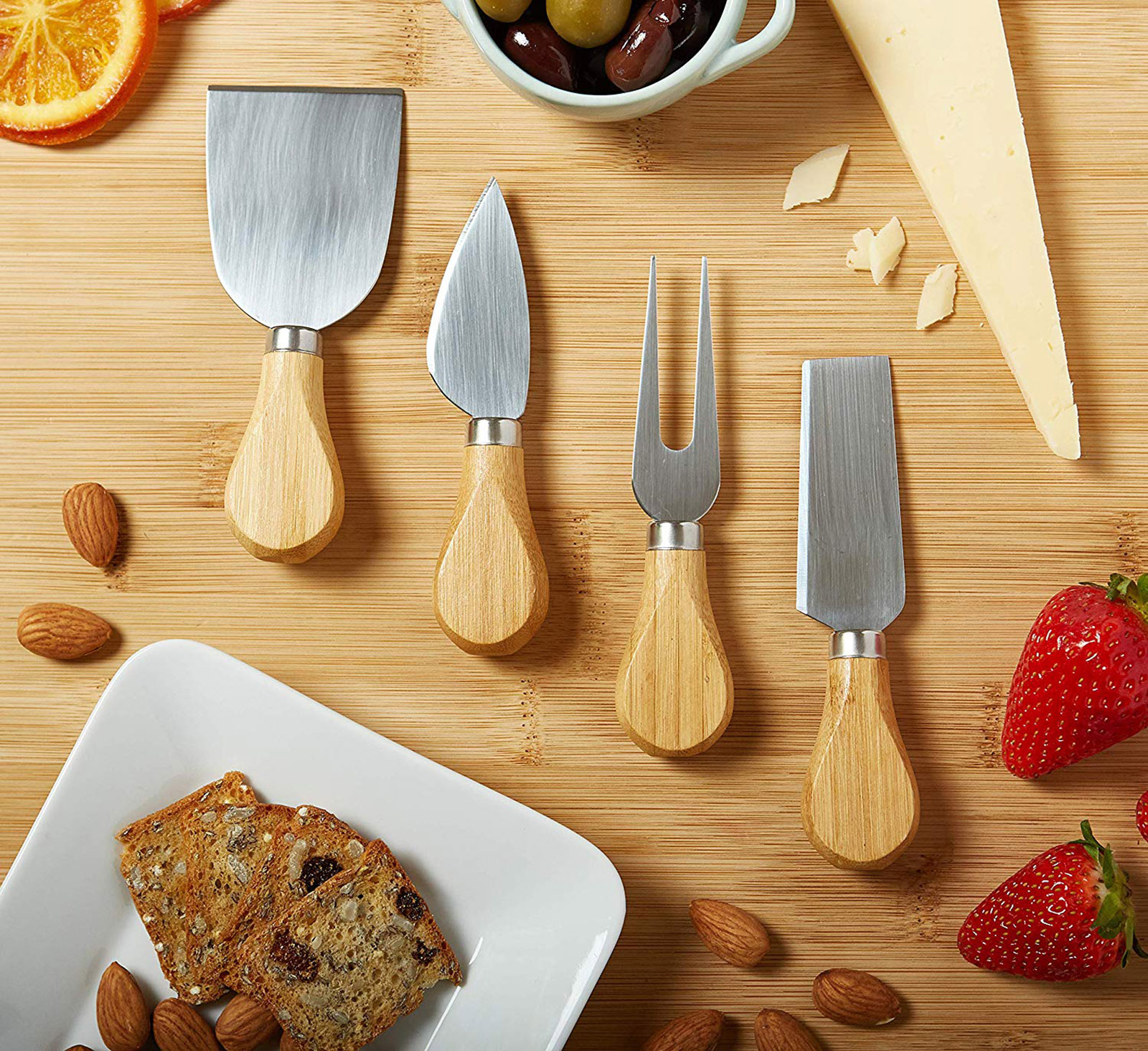 Bambusowa deska do przekąsek i serów Andra - obrazek 4