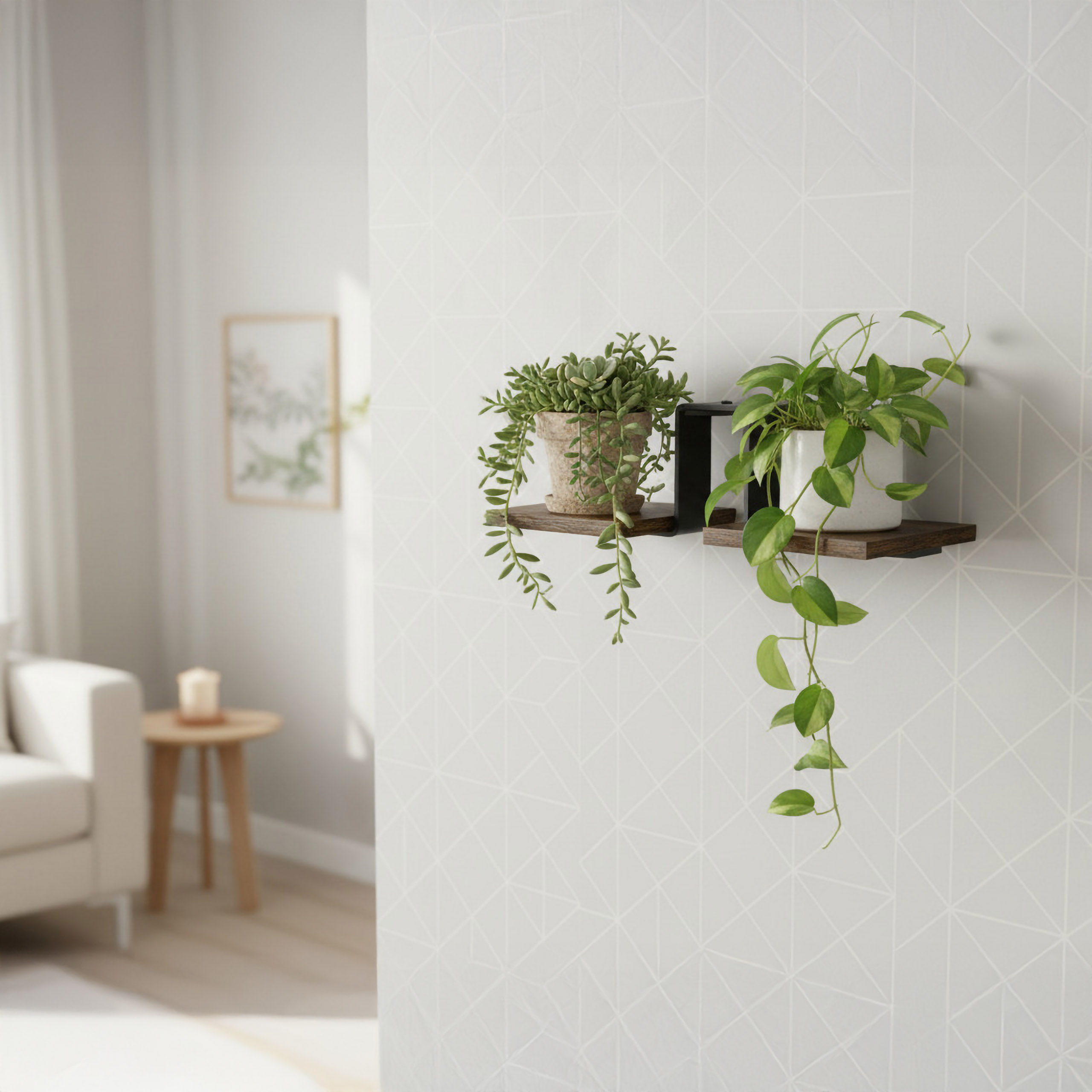 Kwietnik loftowy czarny FERNANDO RUSTIC postarzany dąb - obrazek 4