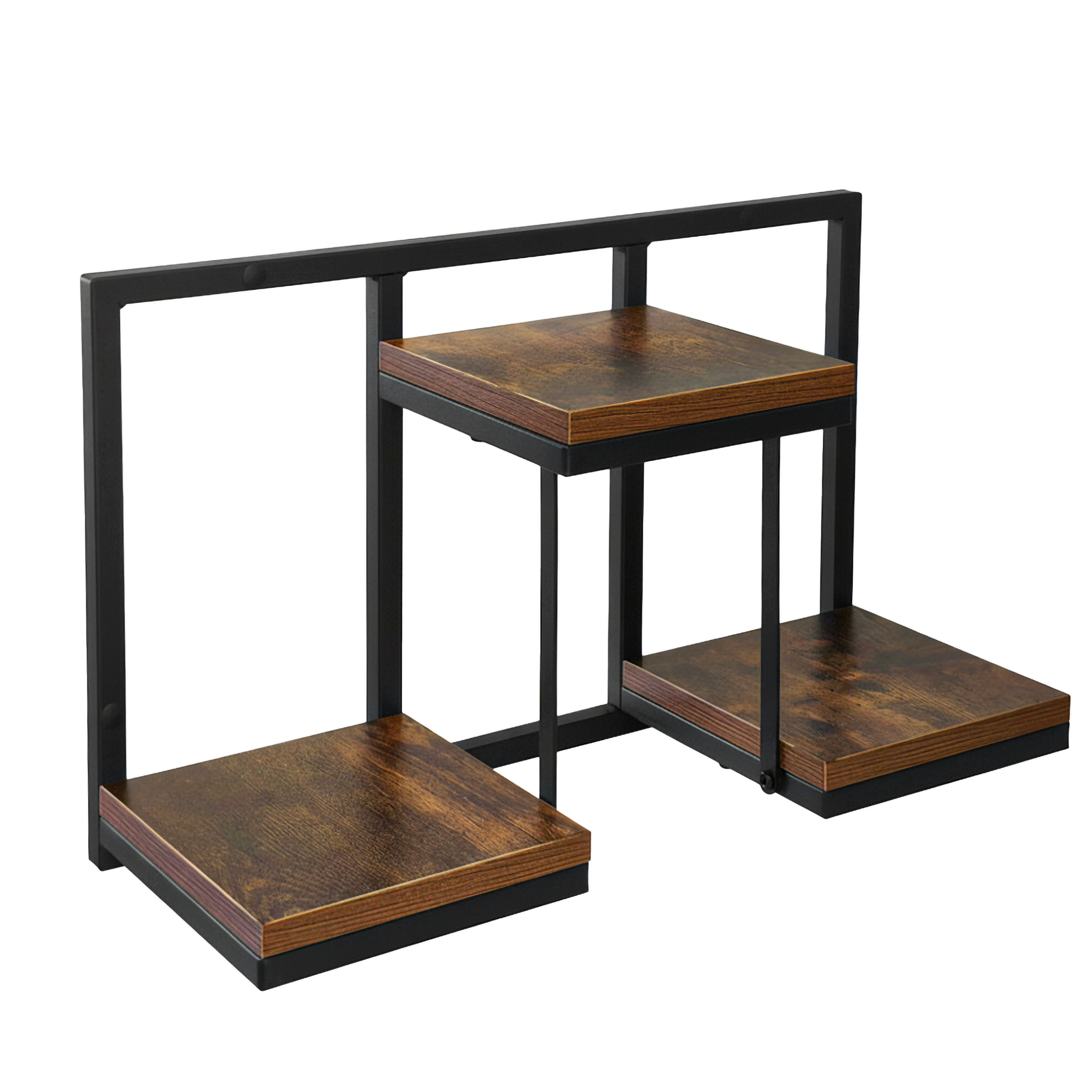 Kwietnik loftowy czarny JOSE RUSTIC postarzany dąb - obrazek 7