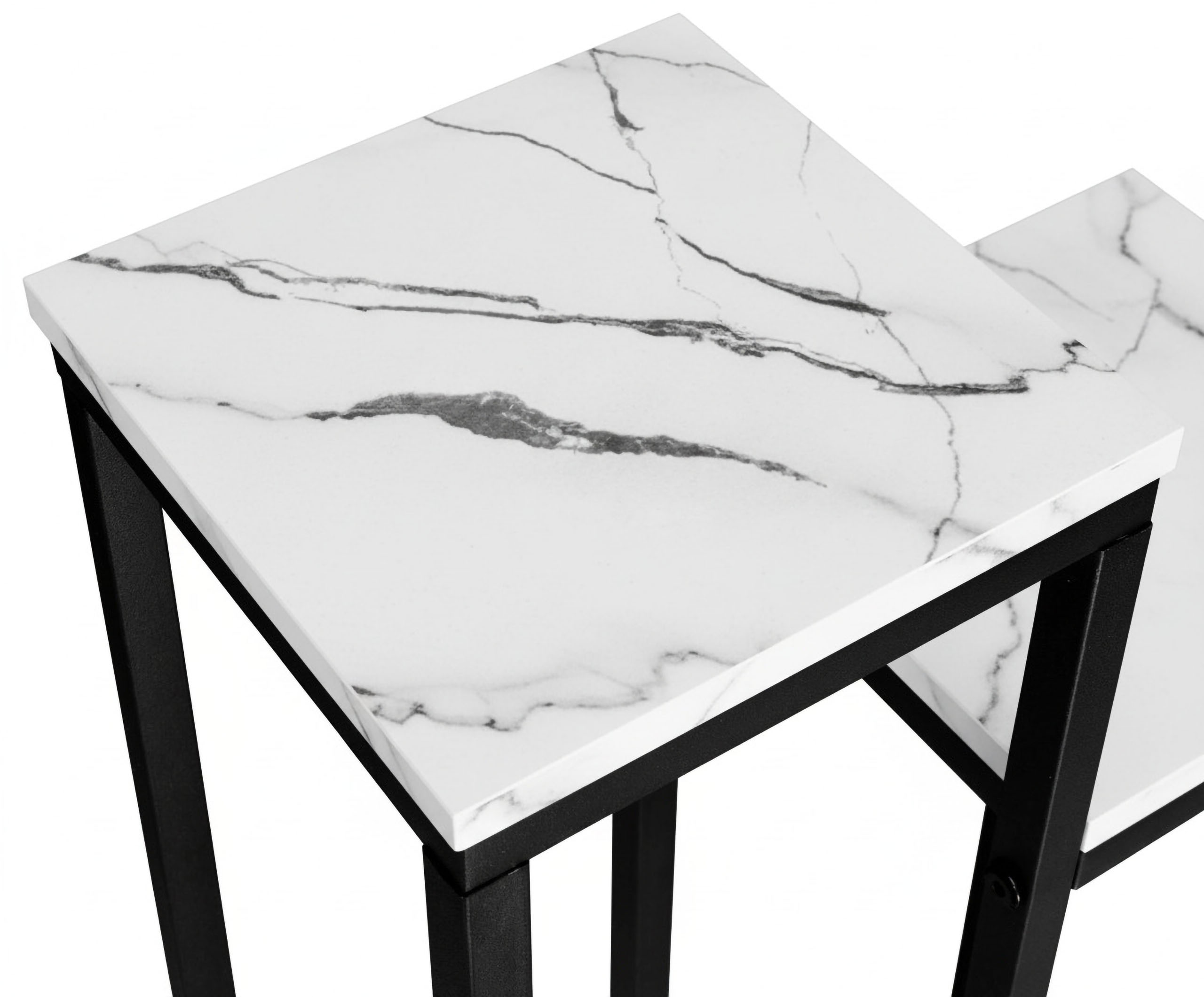 Kwietnik stojący Munir biały marmur - obrazek 7