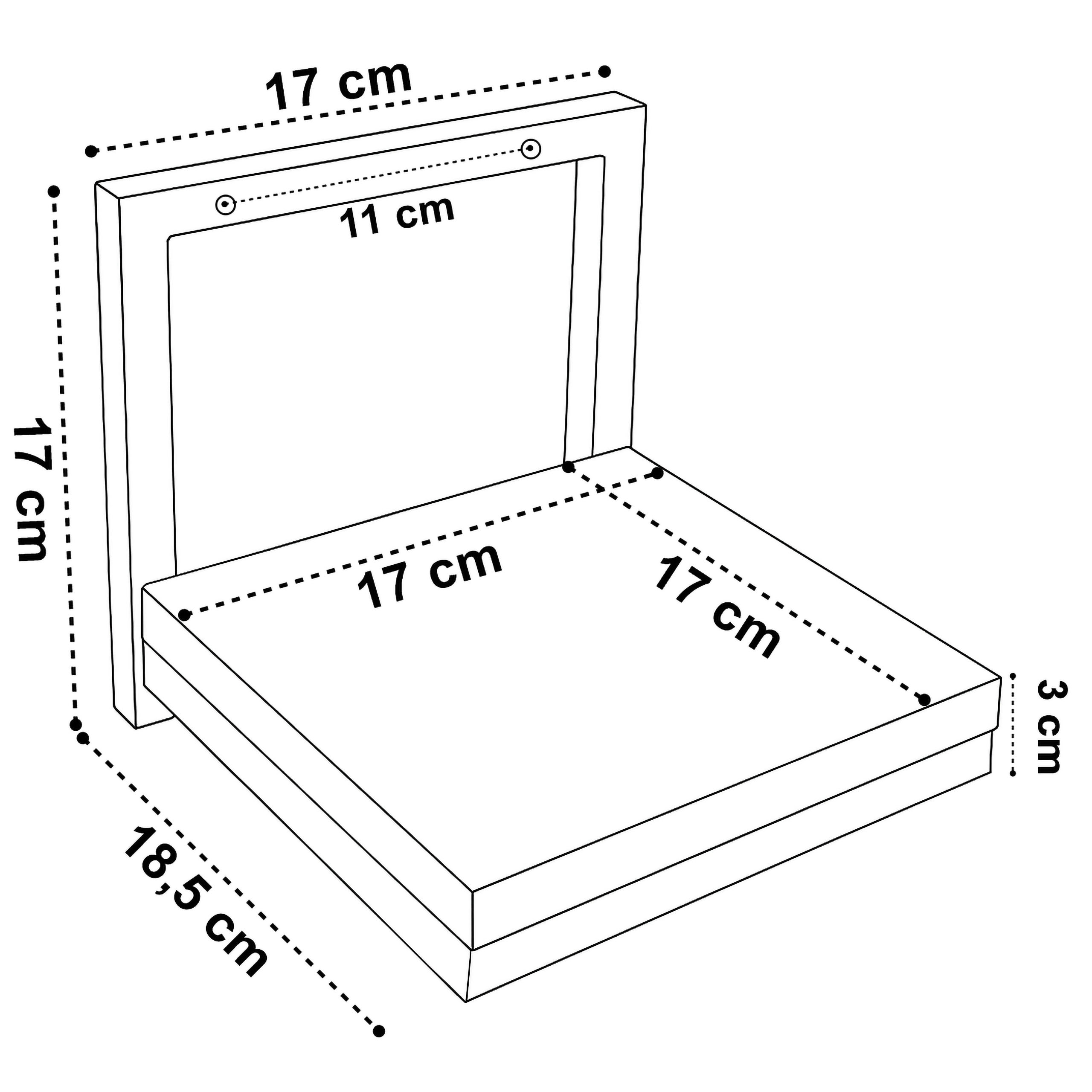 Kwietnik ścienny TORGET CZARNY MARMUR - obrazek 5