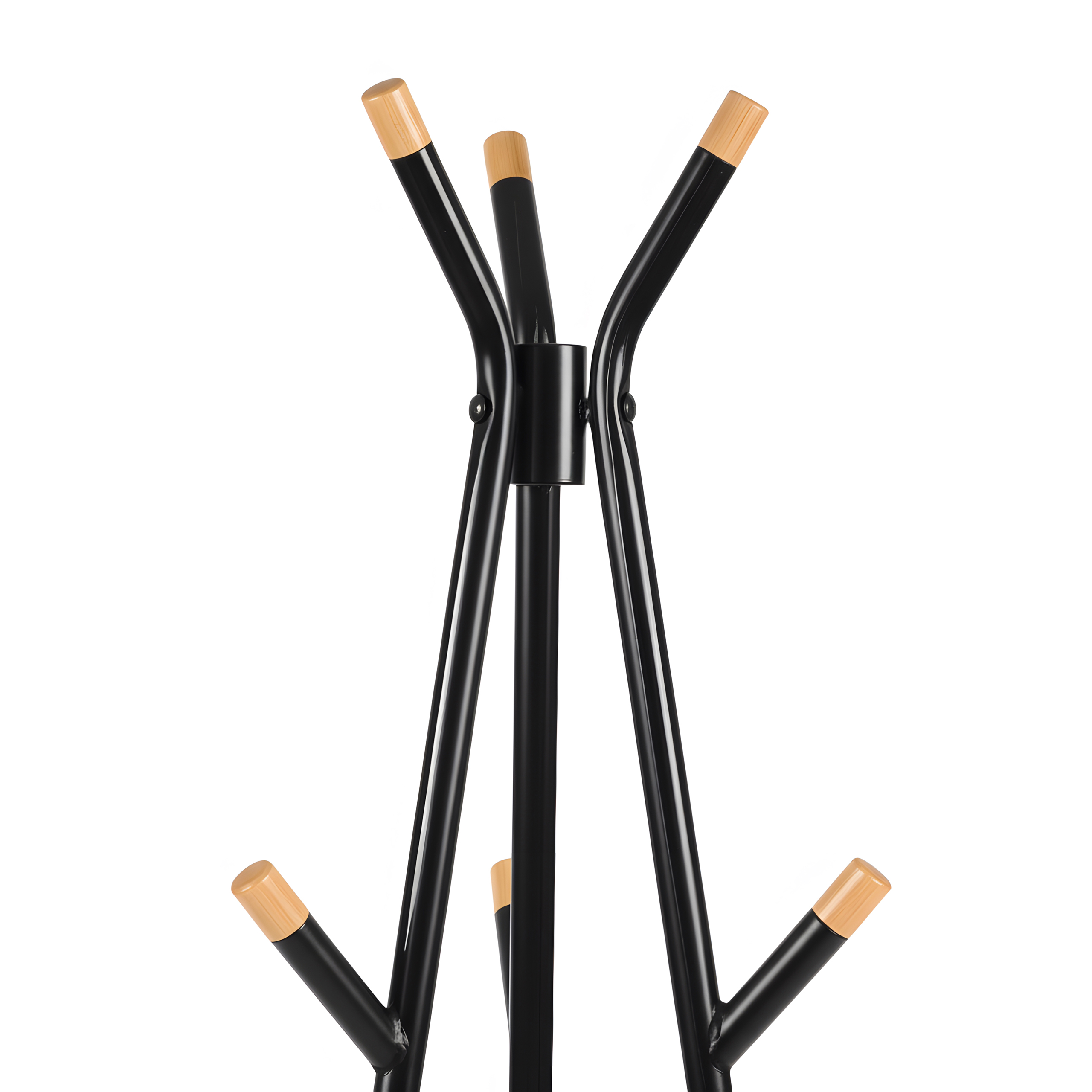 Wieszak stojący podłogowy stojak na kurtki ELIAN czarny - obrazek 7