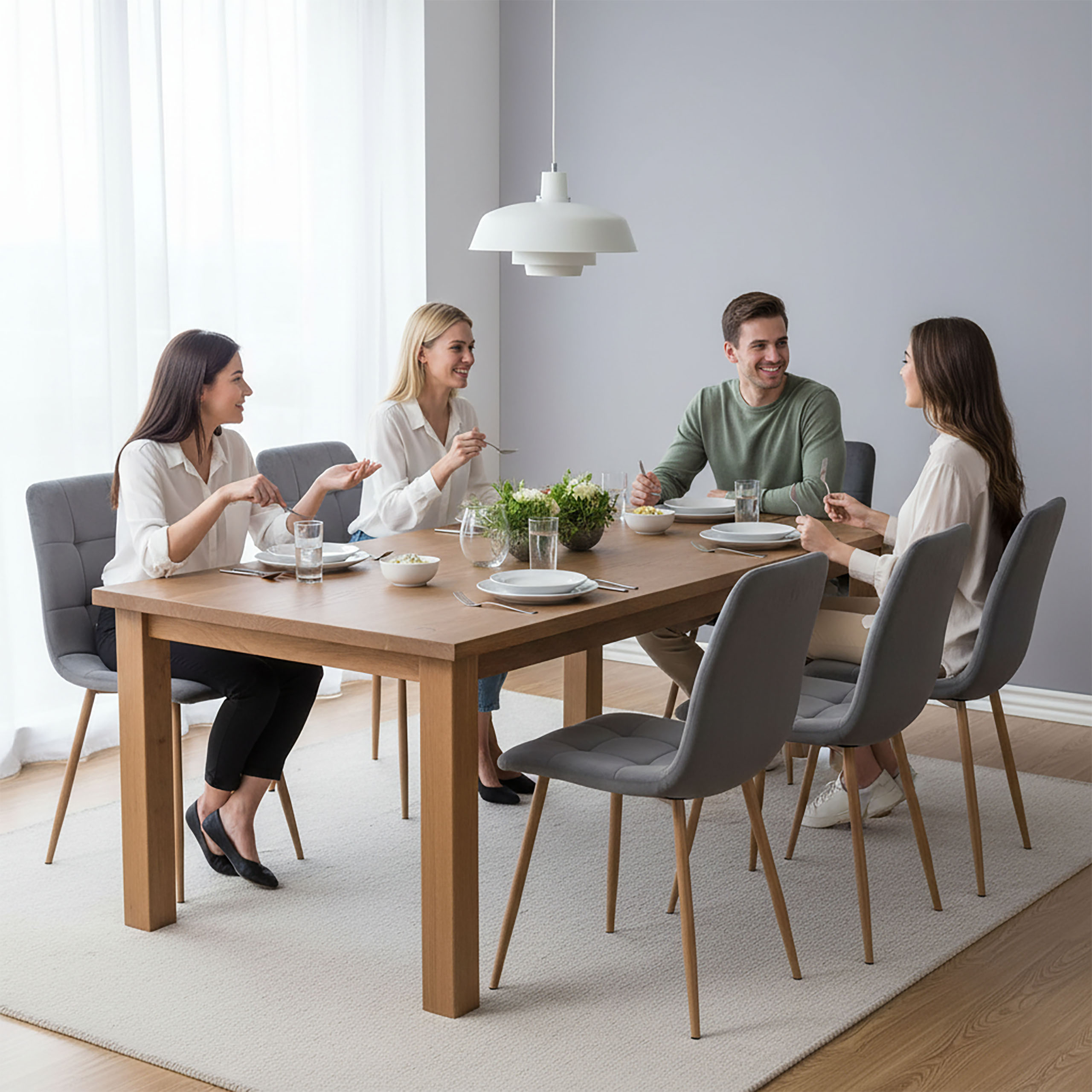 Krzesło welurowe MONTANA VELVET grafitowe - obrazek 3