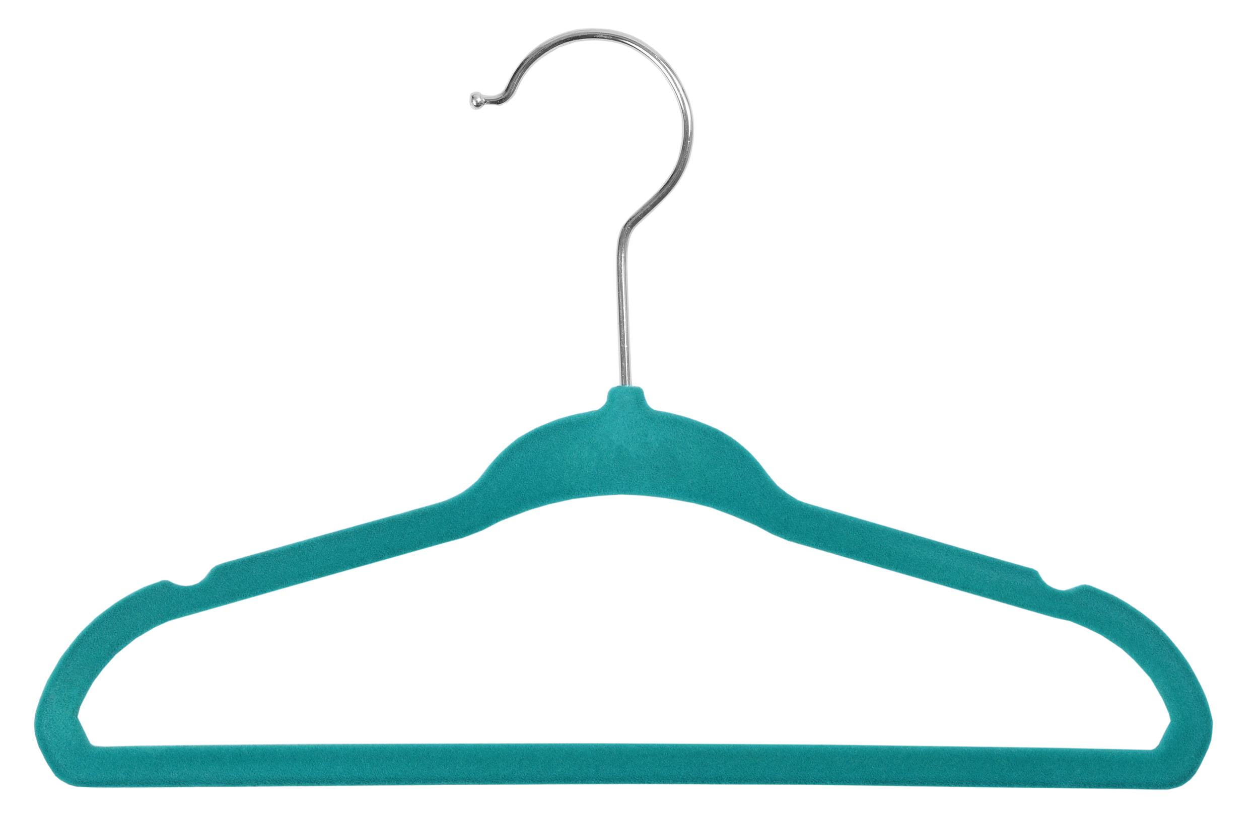 Wieszak welurowy Mini komplet 5 sztuk mix kolorów - obrazek 2