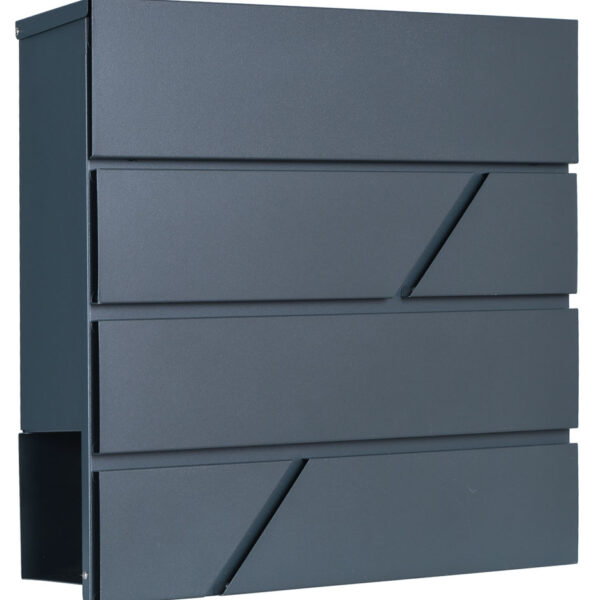 Skrzynka pocztowa na listy Tove z gazetnikiem antracyt