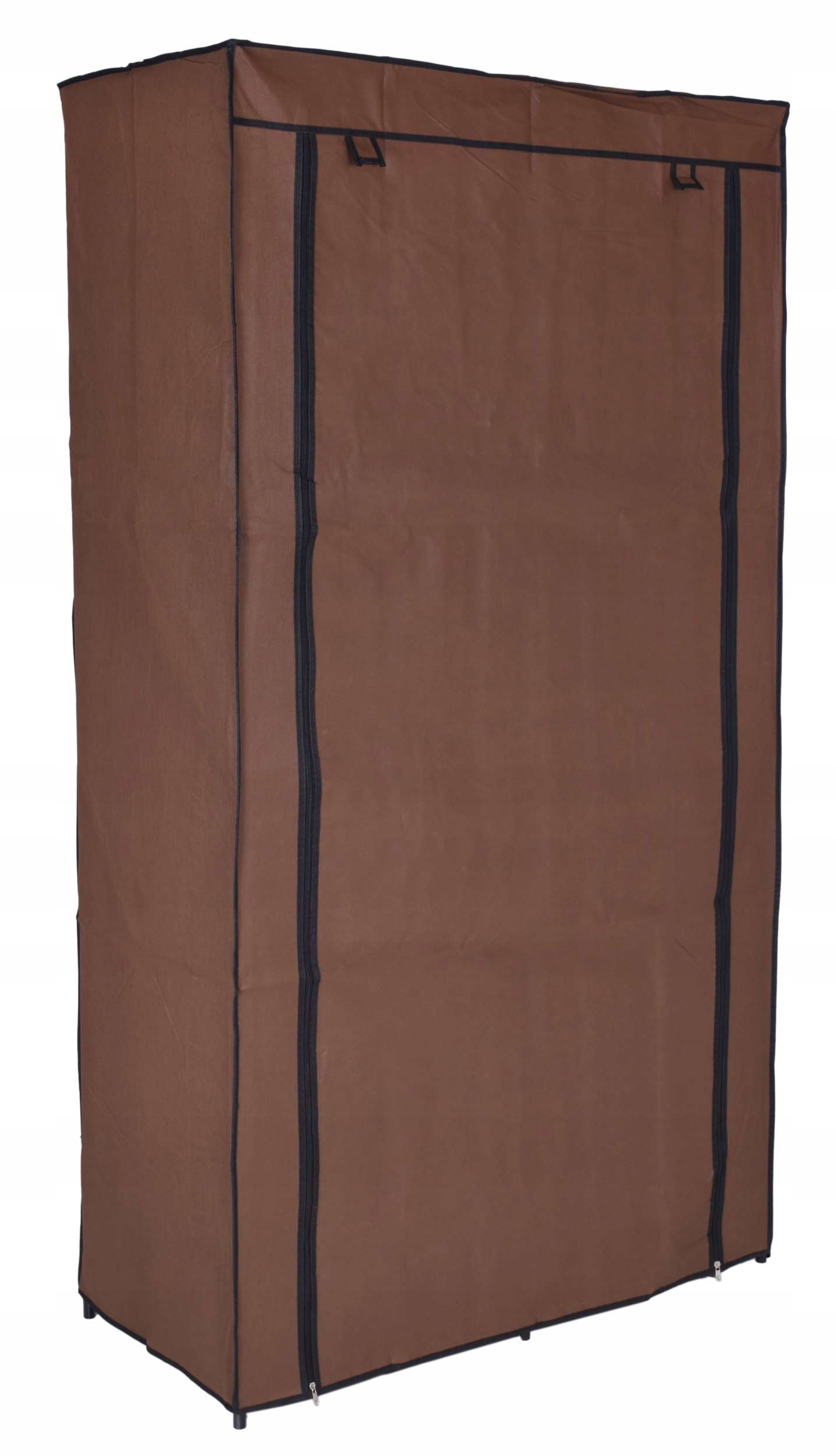 Szafka tekstylna z 6 półkami Mira - ciemny brąz - obrazek 8