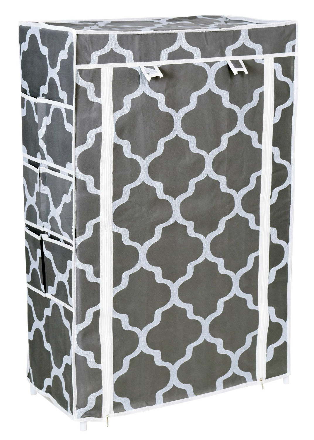 Szafka tekstylna na buty Mona Maroko szaro-biała - obrazek 3