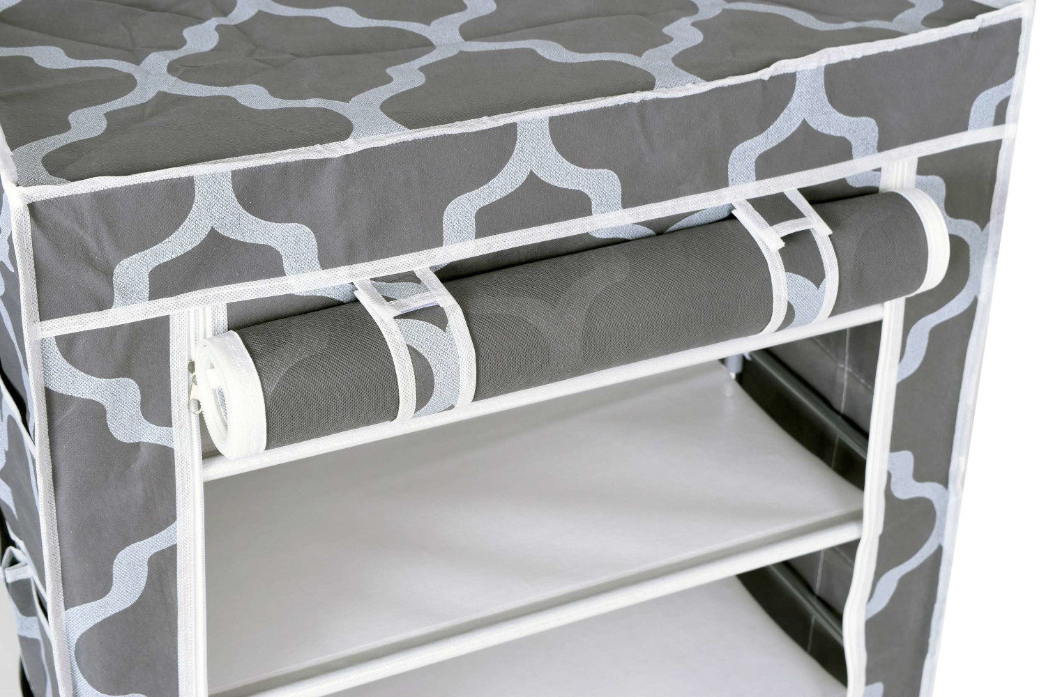 Szafka tekstylna na buty Mona Maroko szaro-biała - obrazek 6