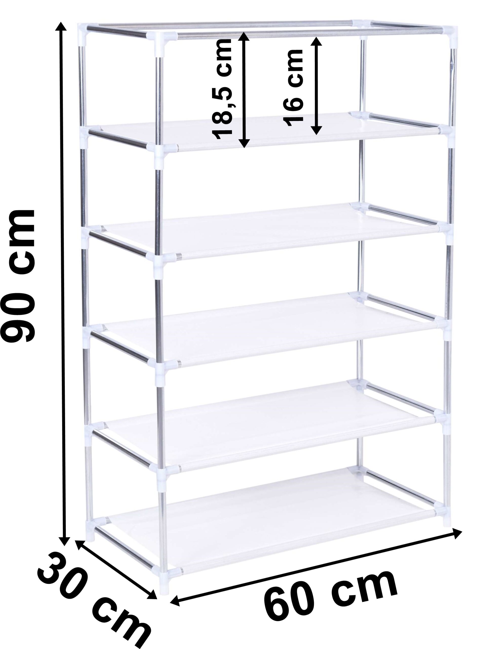 Szafka tekstylna na buty Mona Maroko szaro-biała - obrazek 10
