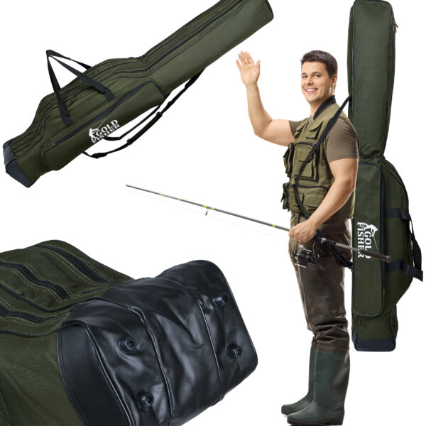 Pokrowiec na wędki 160 cm Gold Fisher 3 komory