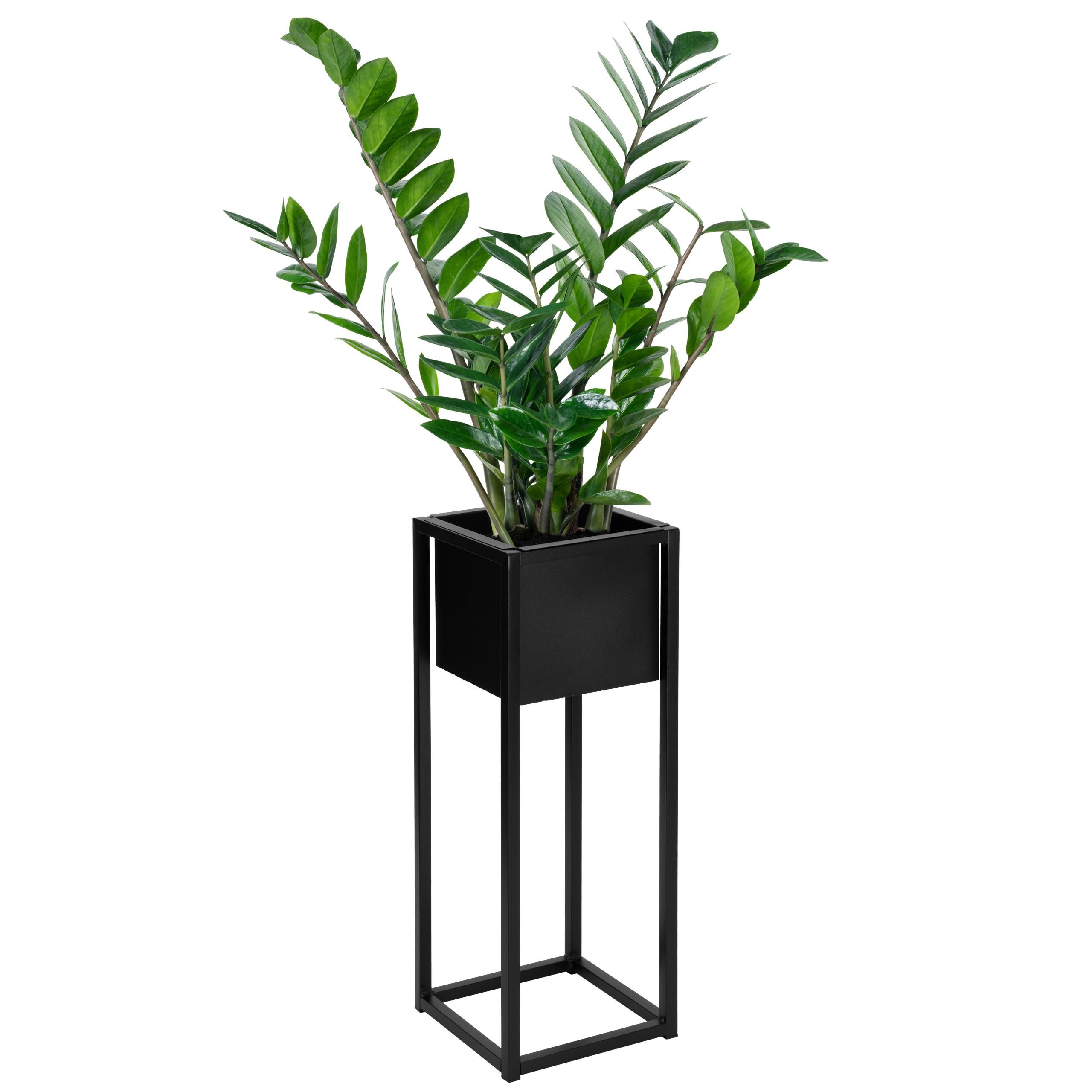 Kwietnik loftowy Concove 60 cm czarny