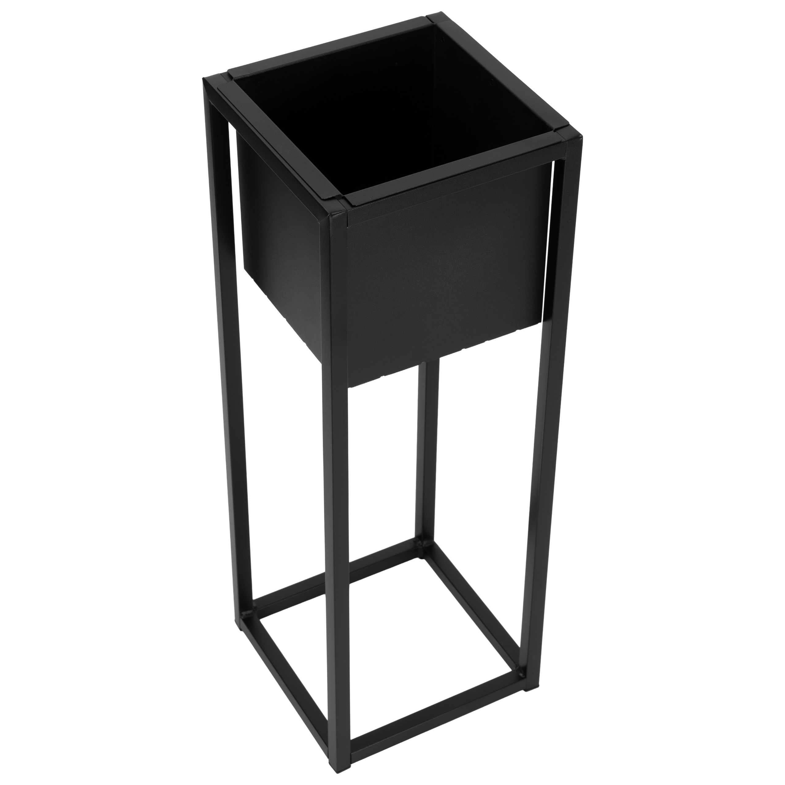 Kwietnik loftowy Concove 60 cm czarny - obrazek 6