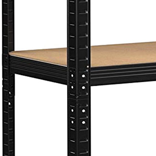 Regał magazynowy 5 poziomów czarny 875 kg 180 x 90 x 40 cm - obrazek 10