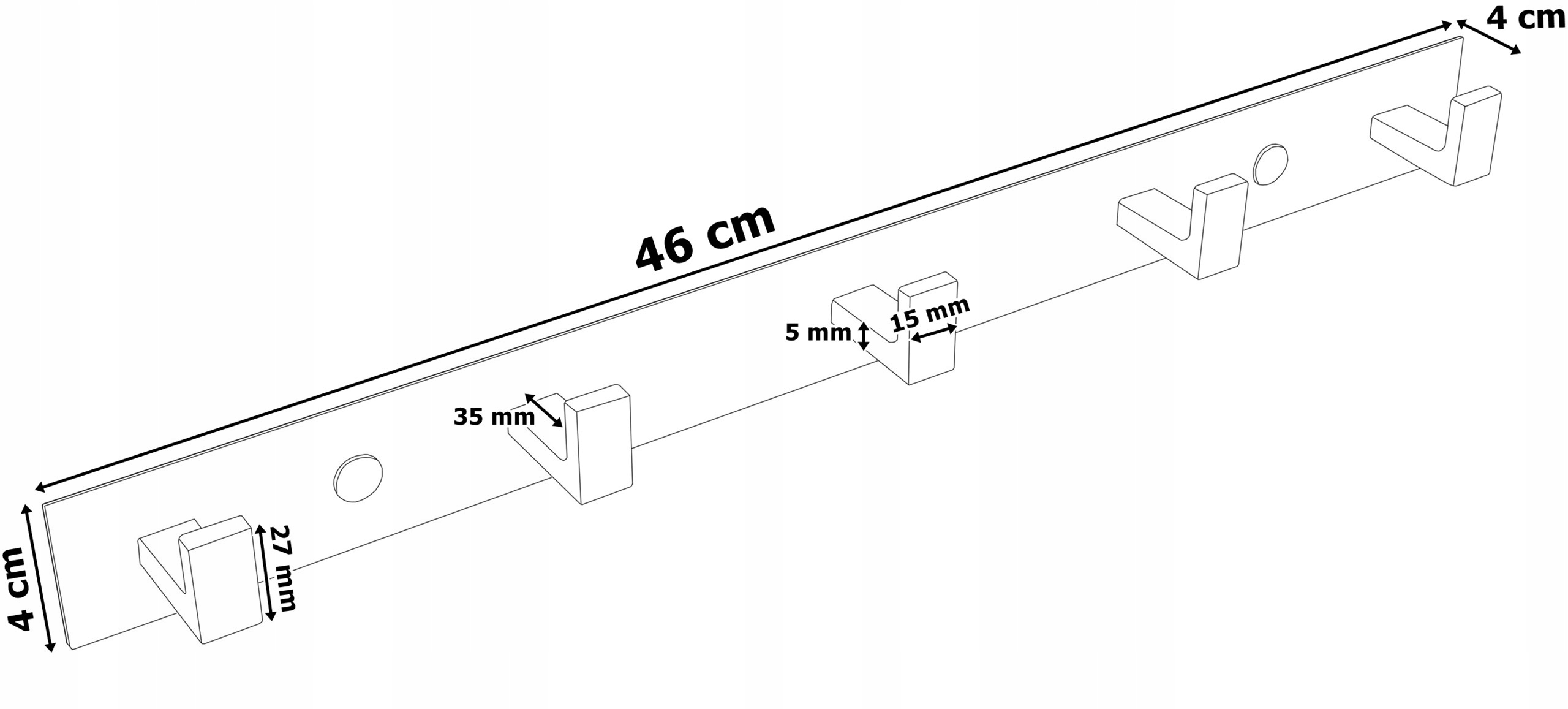 Wieszak loft Psino czarny - obrazek 5
