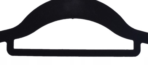 Wieszak welurowy Maxi komplet 60 sztuk czarny - obrazek 7