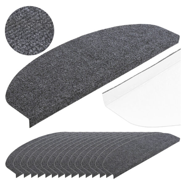 Dywanik na stopnie STEPI grafitowy 15 sztuk