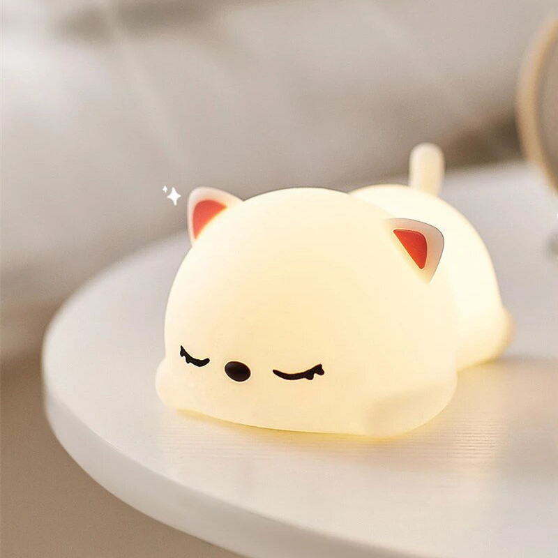 Silikonowa lampka nocna Misiek led rgb - obrazek 8