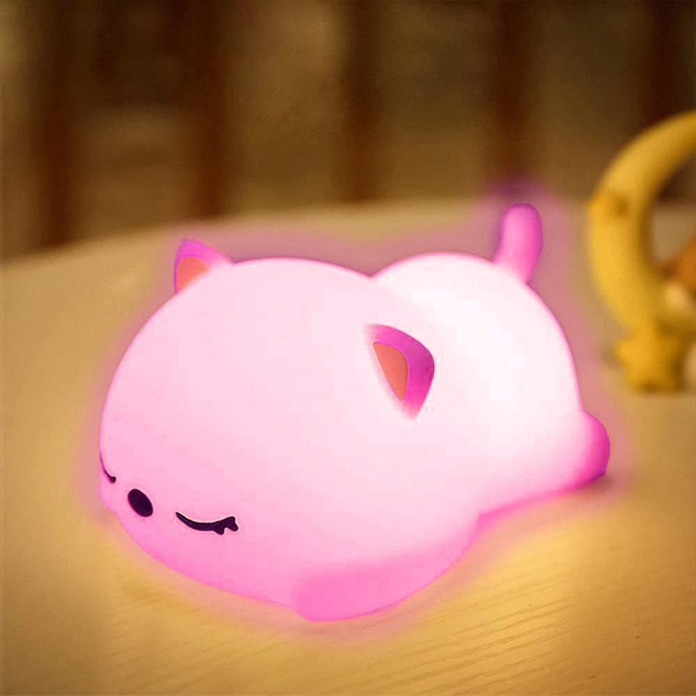 Silikonowa lampka nocna Misiek led rgb - obrazek 10