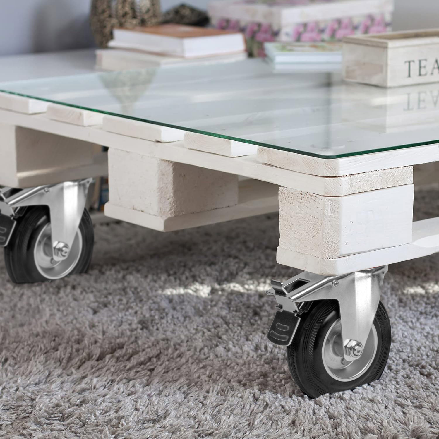 Zestaw jezdny 4 kółka MOVER meblowe 400 kg - obrazek 3