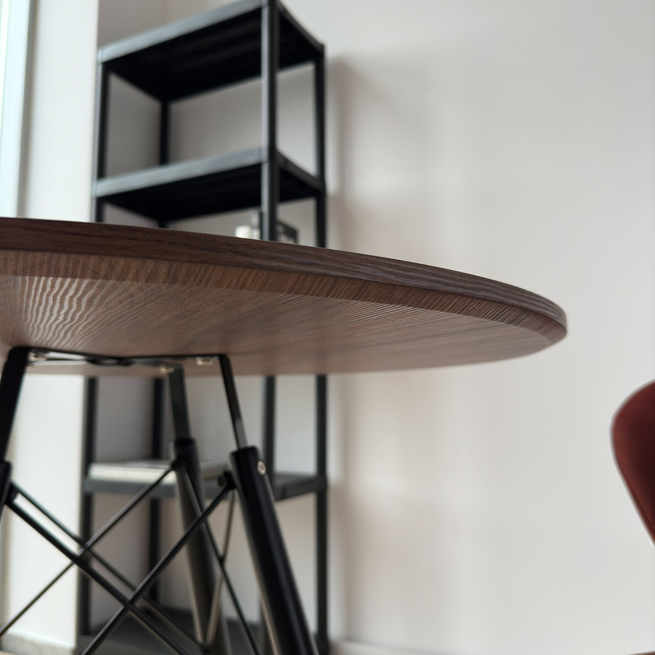 Stolik okrągły PARIS BLACK DTW 80 cm jesion - obrazek 7