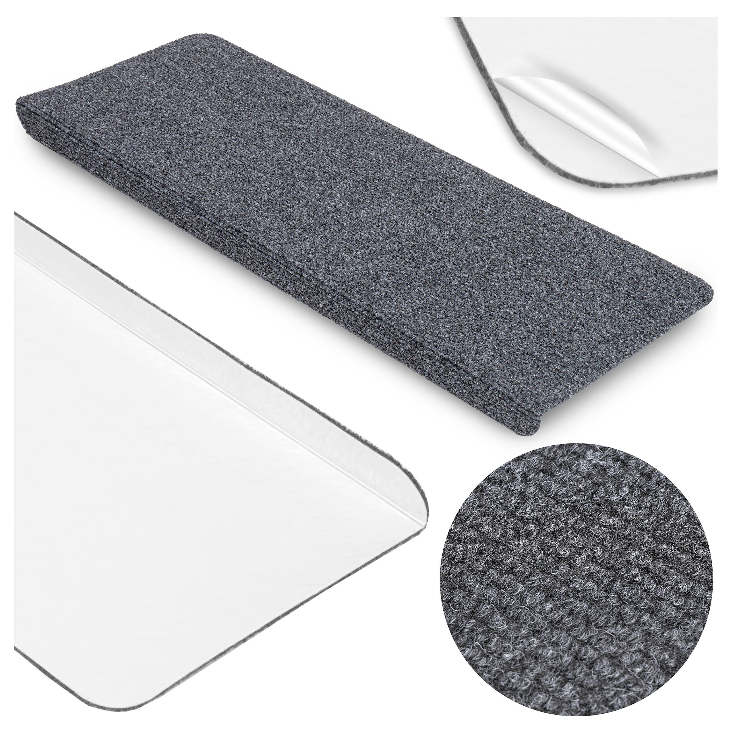 Dywanik na stopnie ADRIA grafitowy 1 sztuka