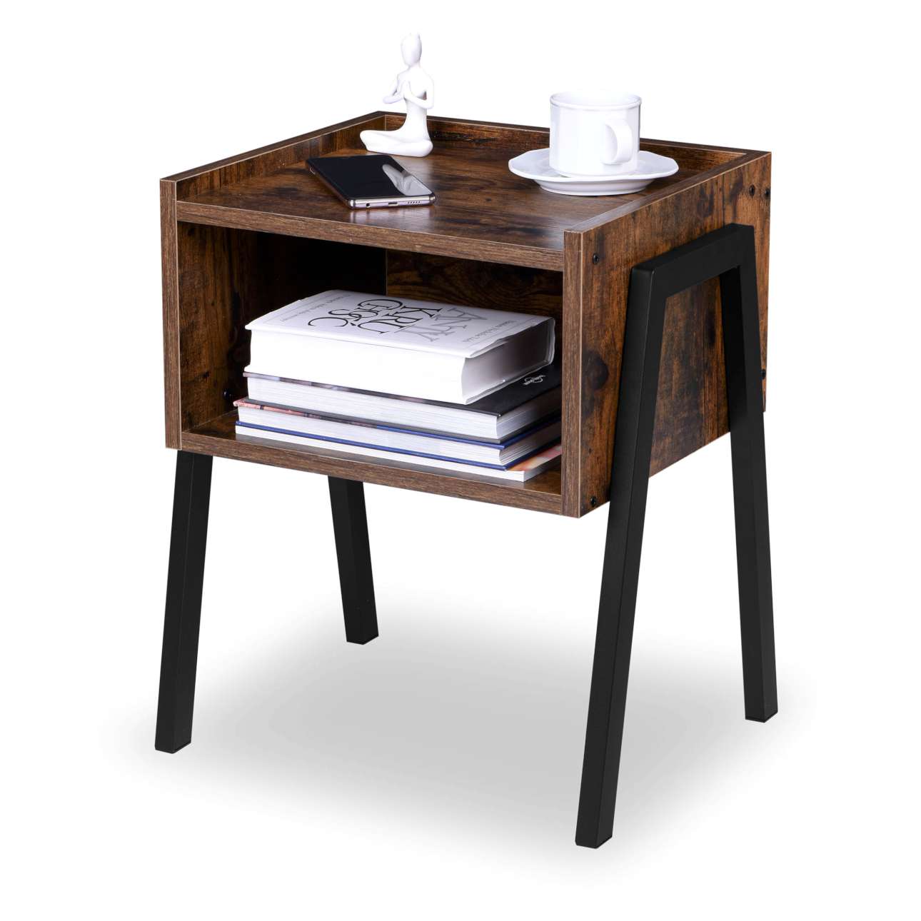 Szafka industrialna loft Skive Rustic postarzany dąb - obrazek 4