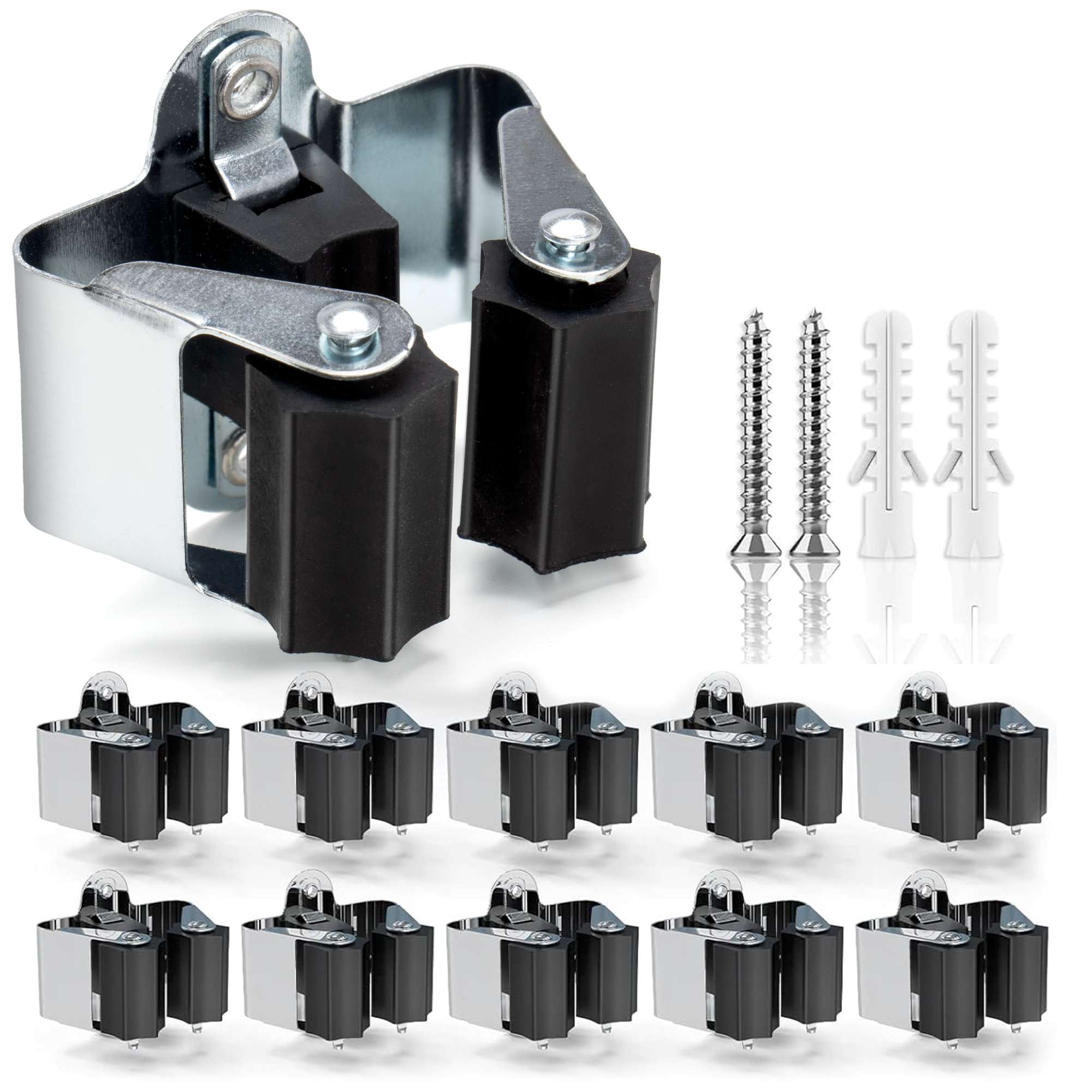 Zestaw 10 wieszaków uchwytów na narzędzia miotły APOLLO - obrazek 3