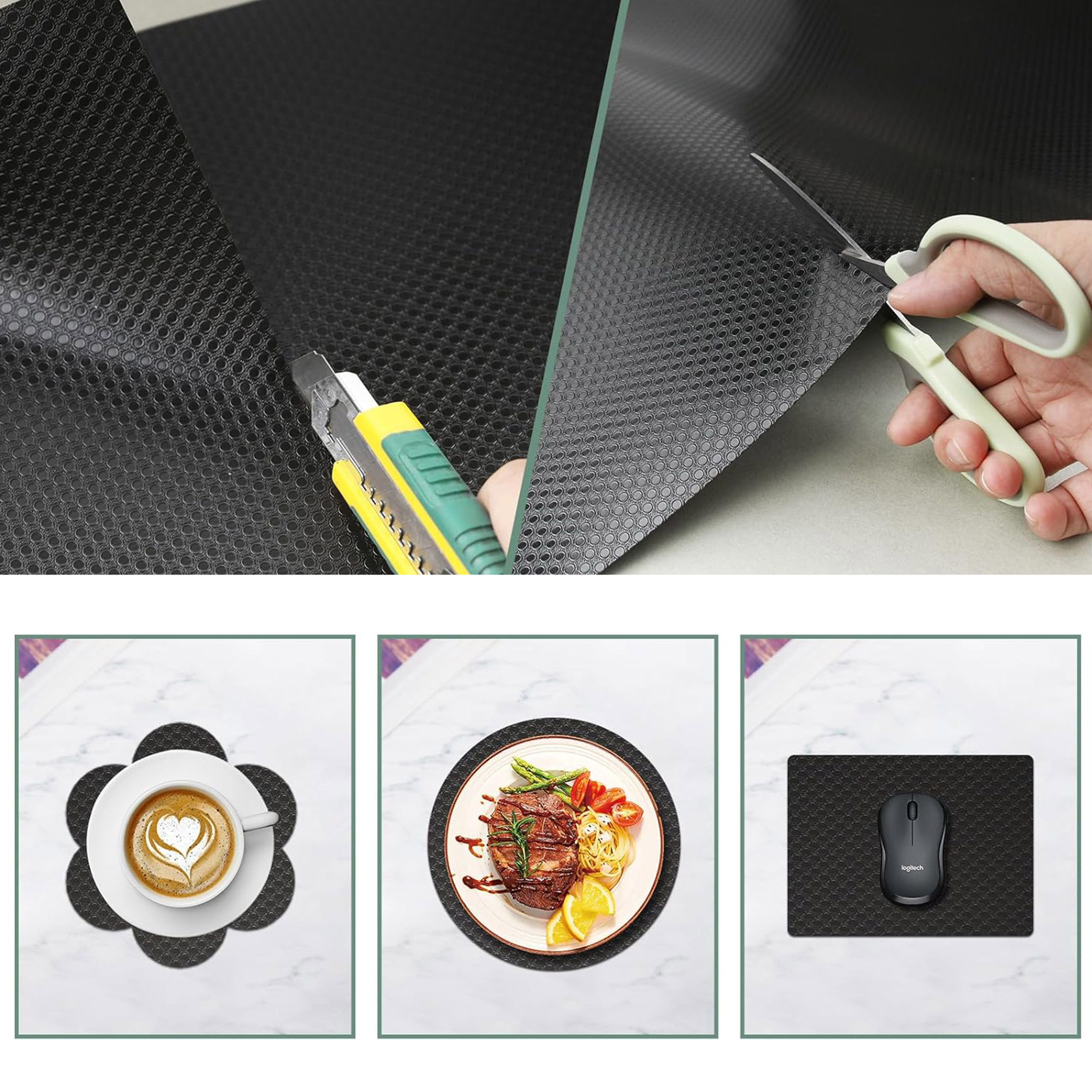 Mata antypoślizgowa do szuflad HALVE 48 x 500 czarna - obrazek 4