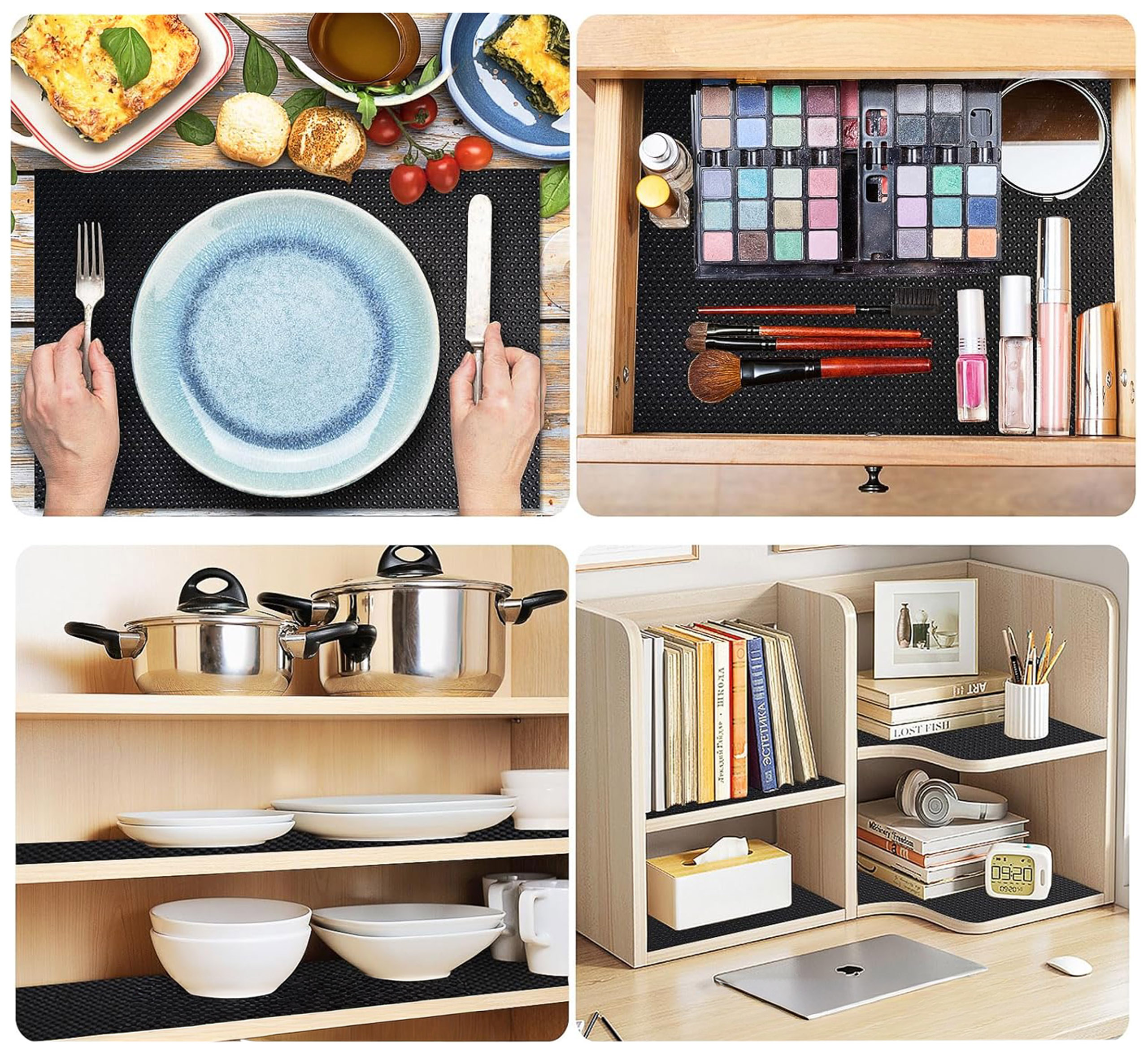 Mata antypoślizgowa do szuflad HALVE 48 x 500 czarna - obrazek 2