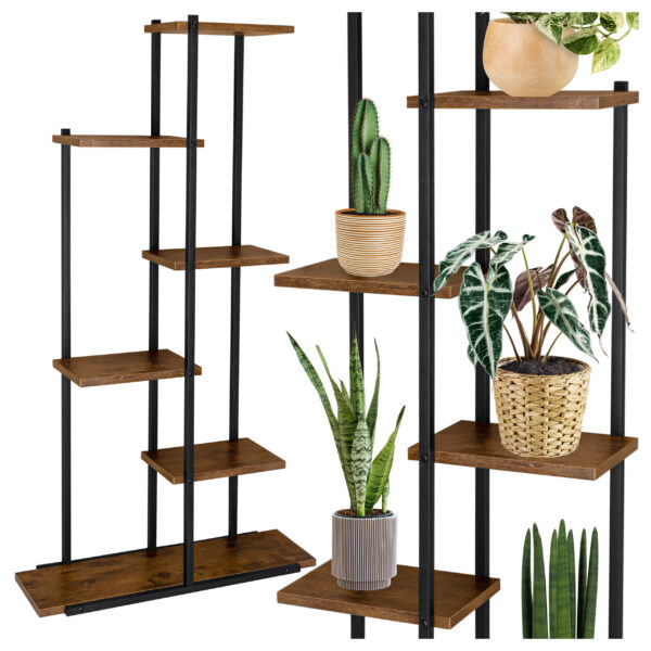 Kwietnik metalowy stojący IKER Rustic 6 poziomów