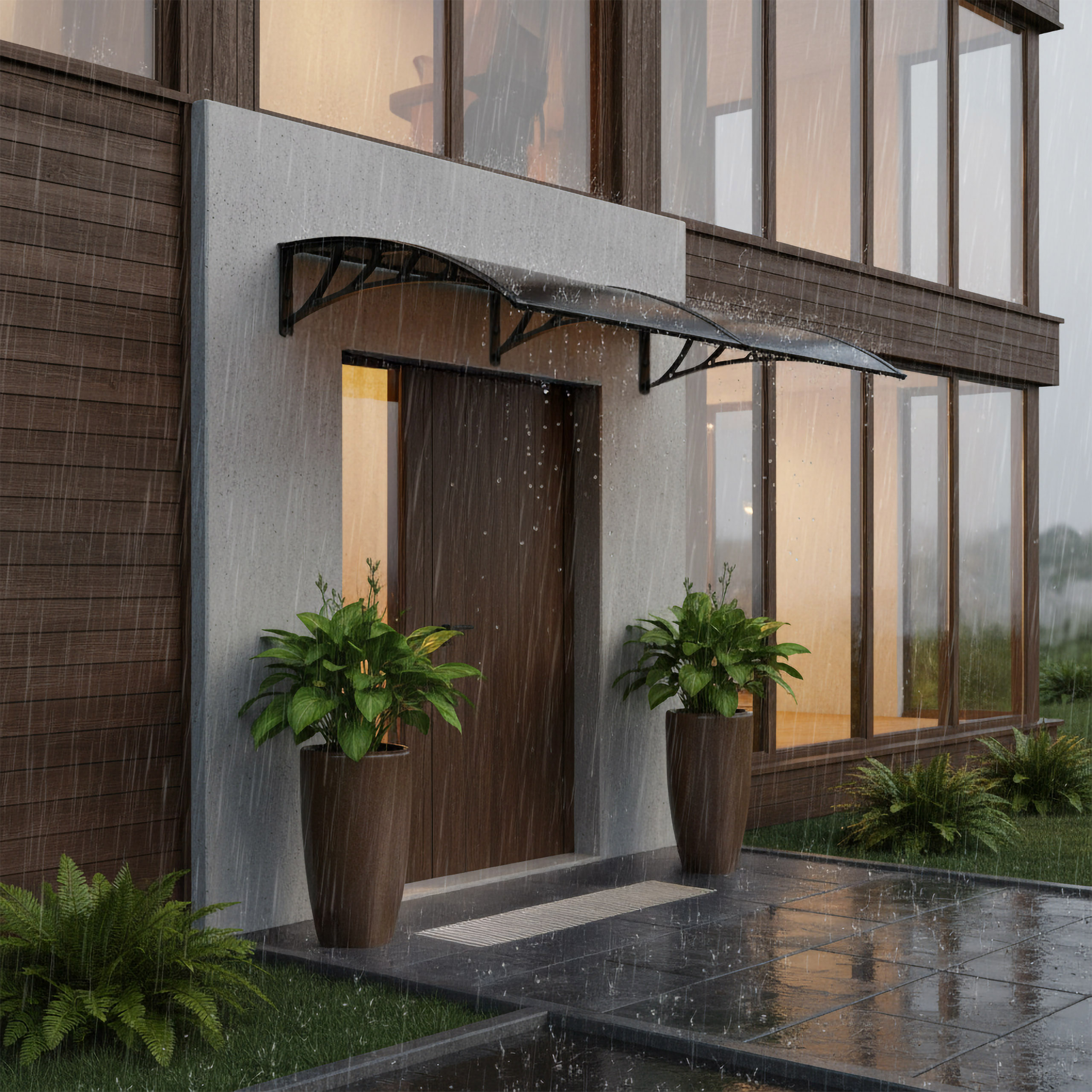 Daszek nad drzwi MAKO DUO 100x200cm brązowy - obrazek 3