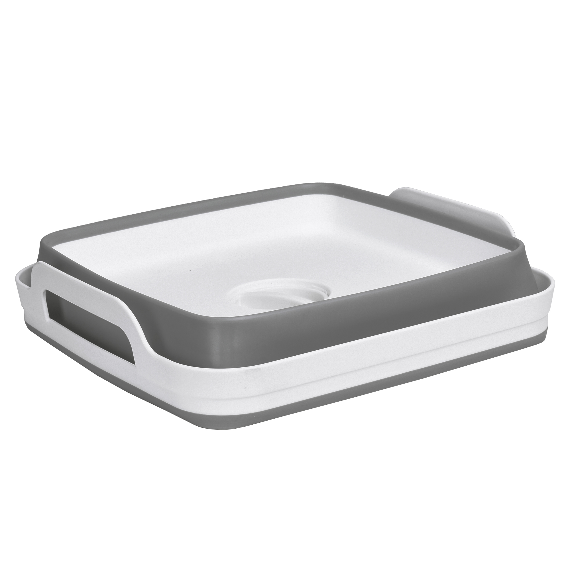 Miska składana z odpływem bialo-szara BRIDA - obrazek 6