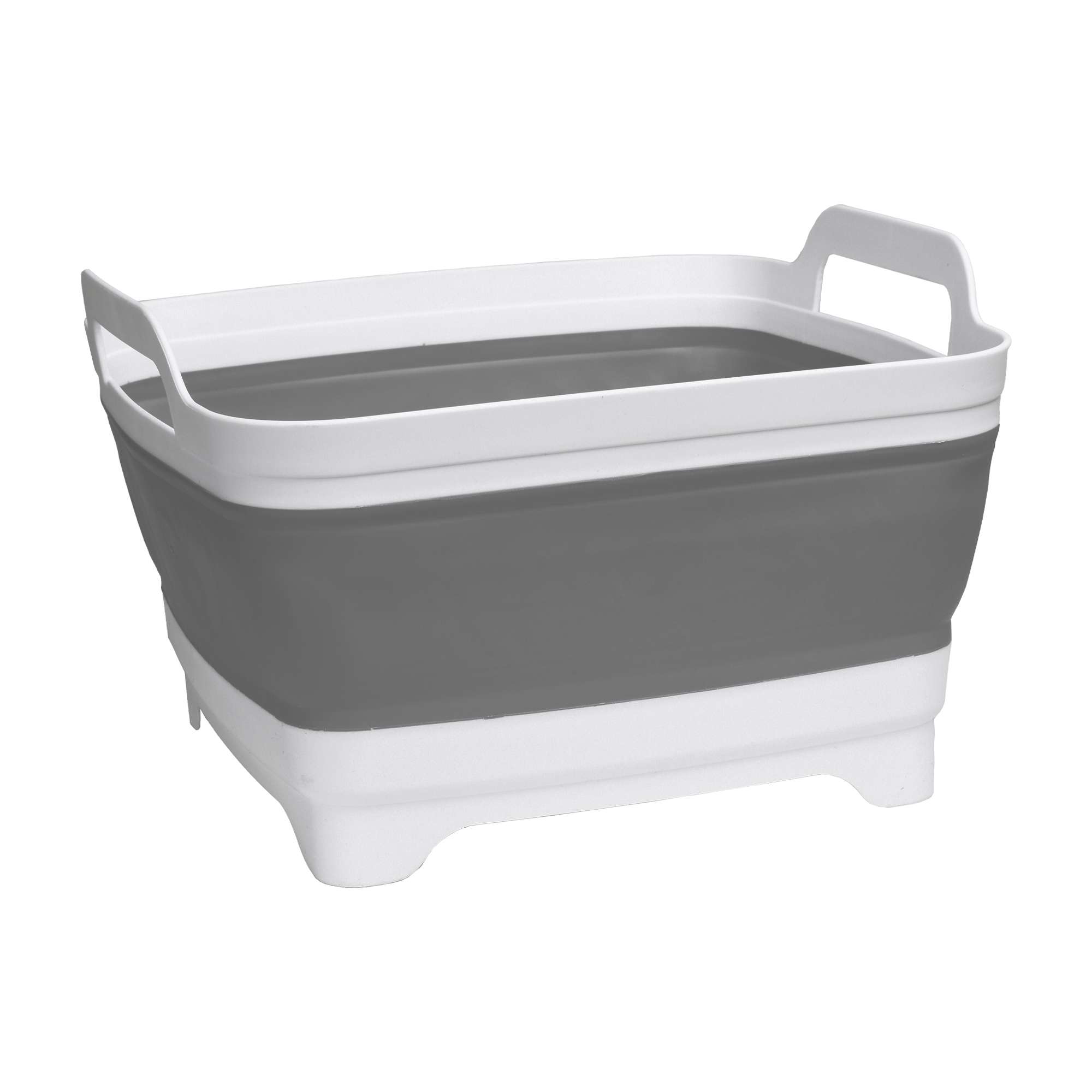 Miska składana z odpływem bialo-szara BRIDA - obrazek 9