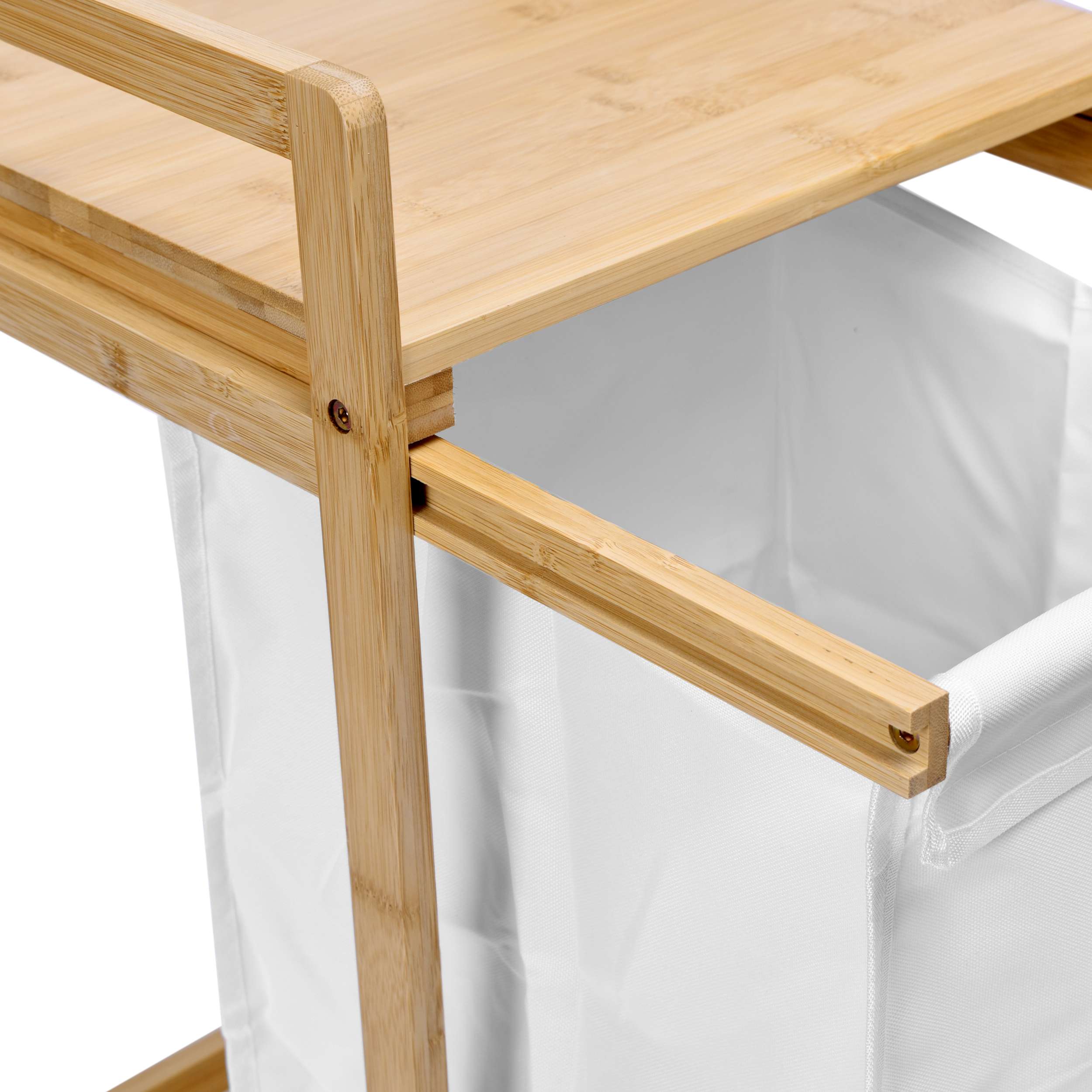 kosz na pranie lub zabawki bambusowy HANOI 1 przegroda - obrazek 2