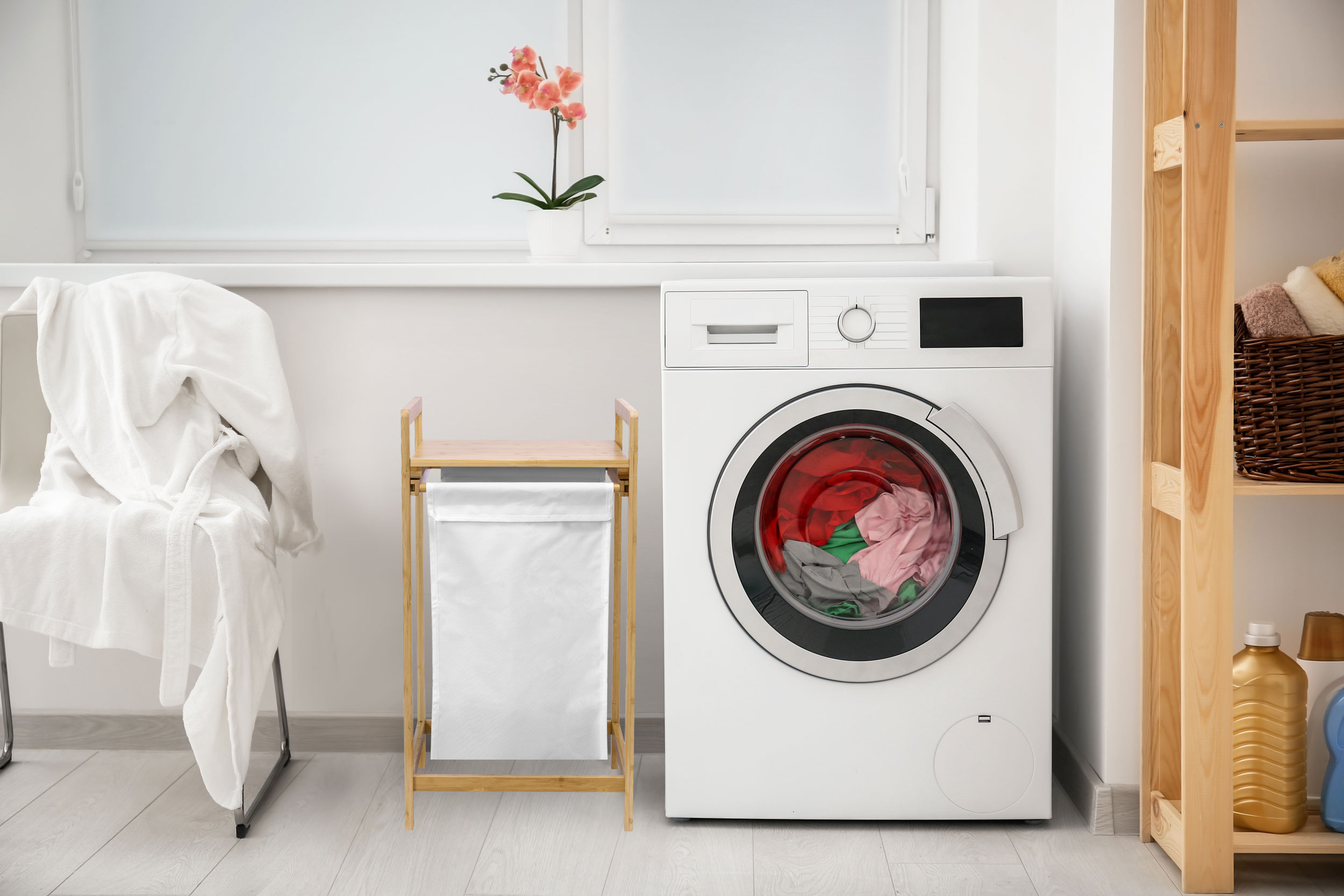 kosz na pranie lub zabawki bambusowy HANOI 1 przegroda - obrazek 6