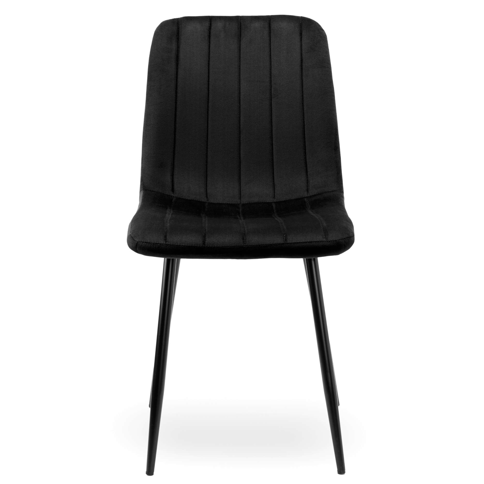 Krzesło FRESNO VELVET tapicerowane czarny aksamit - obrazek 5