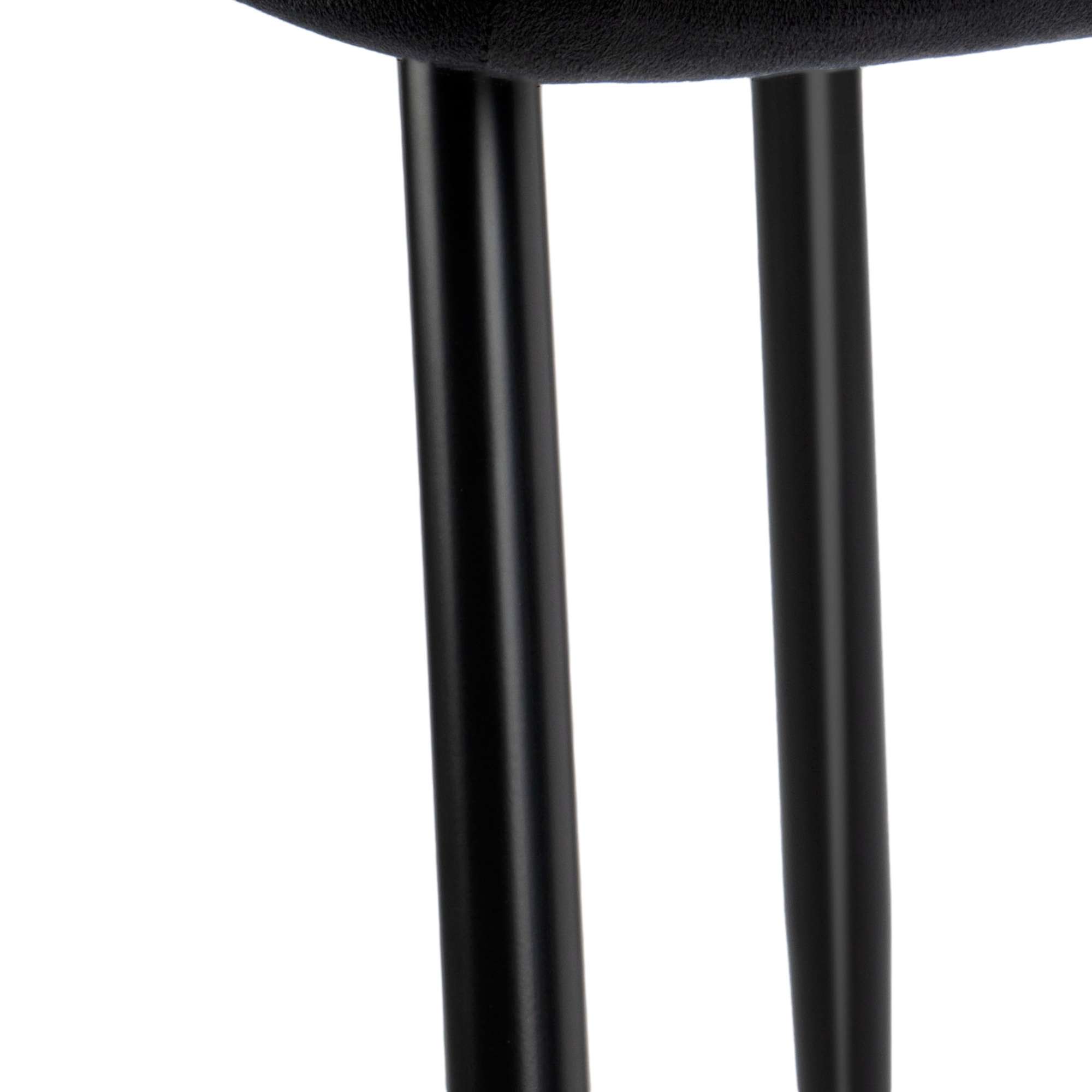 Krzesło FRESNO VELVET tapicerowane czarny aksamit - obrazek 9