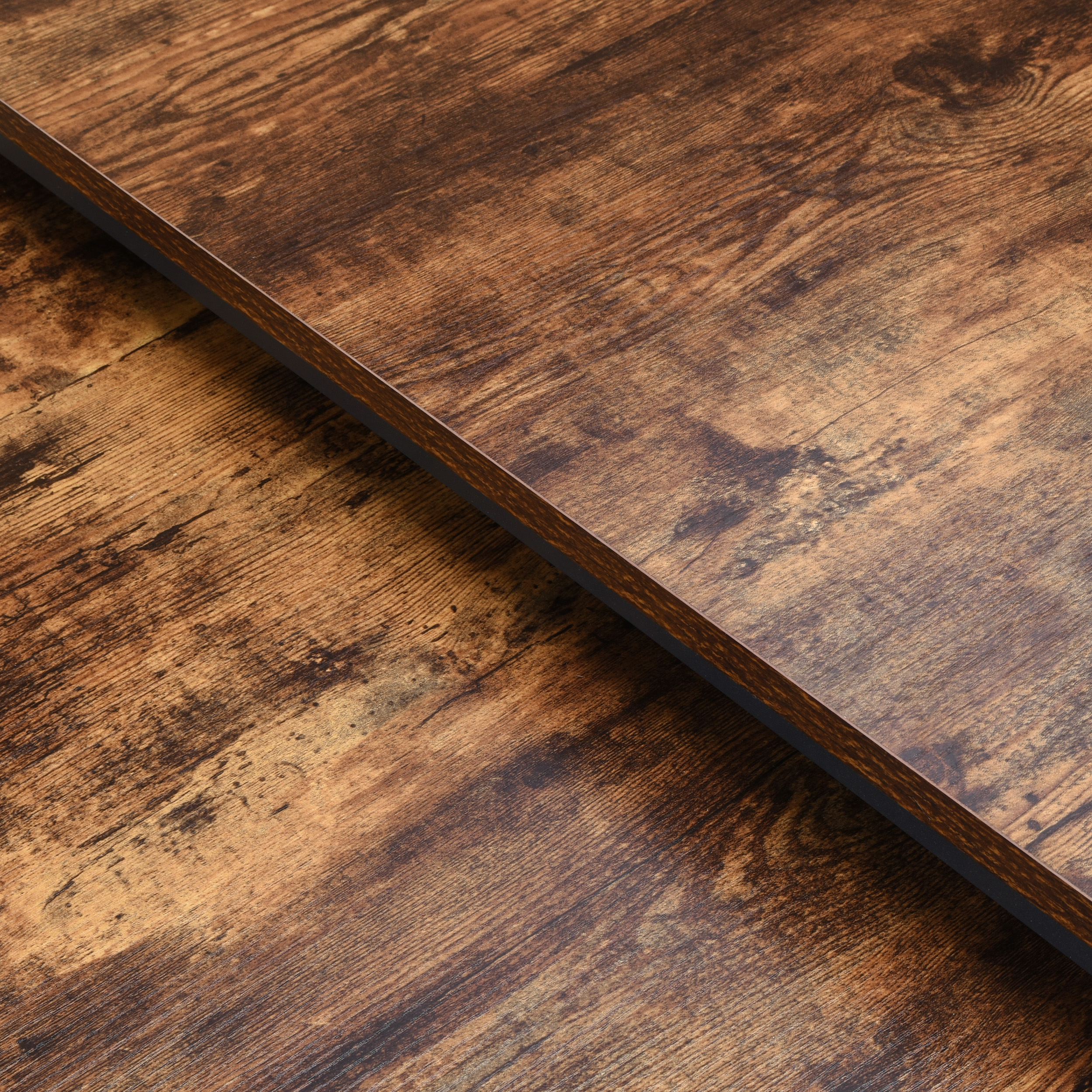 Stoliki kawowe loft Velen Rustic postarzany dąb - obrazek 8