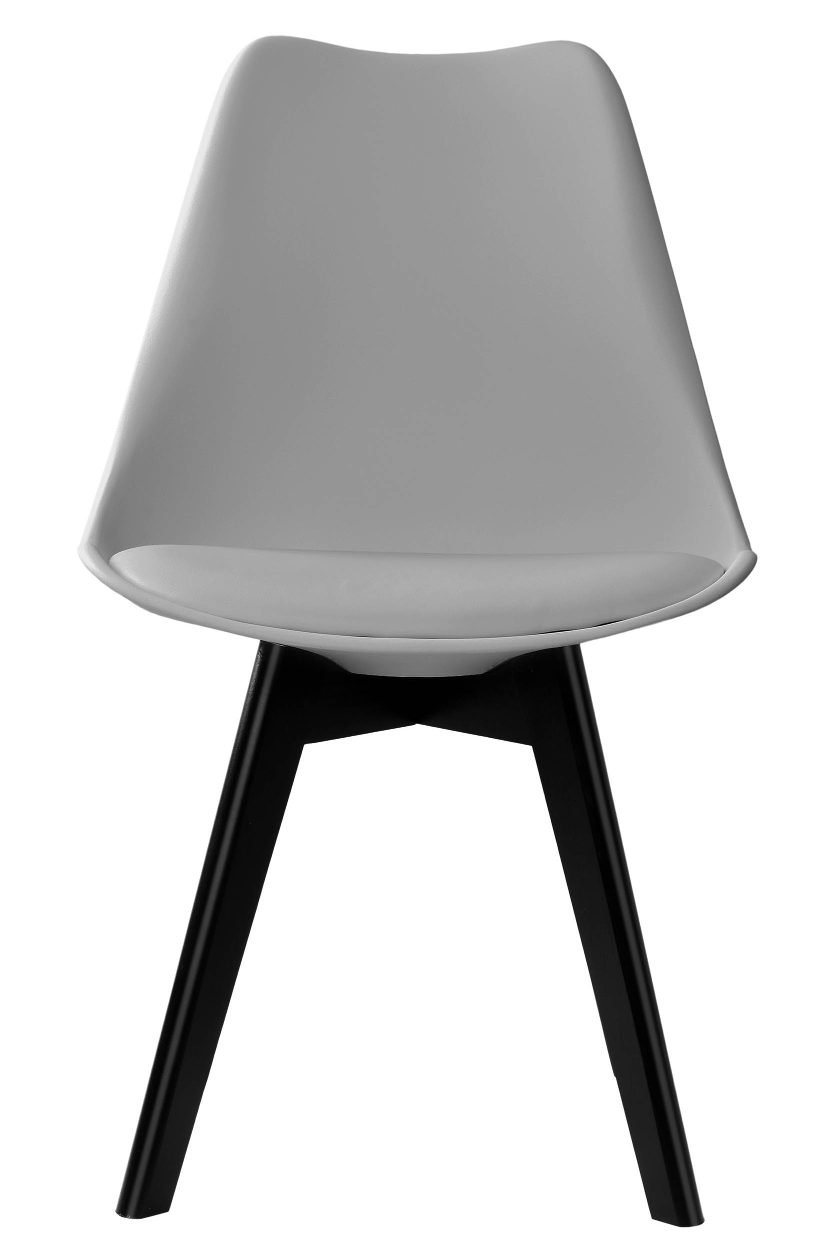 Krzesło nowoczesne Nantes Black DSW szare - obrazek 6