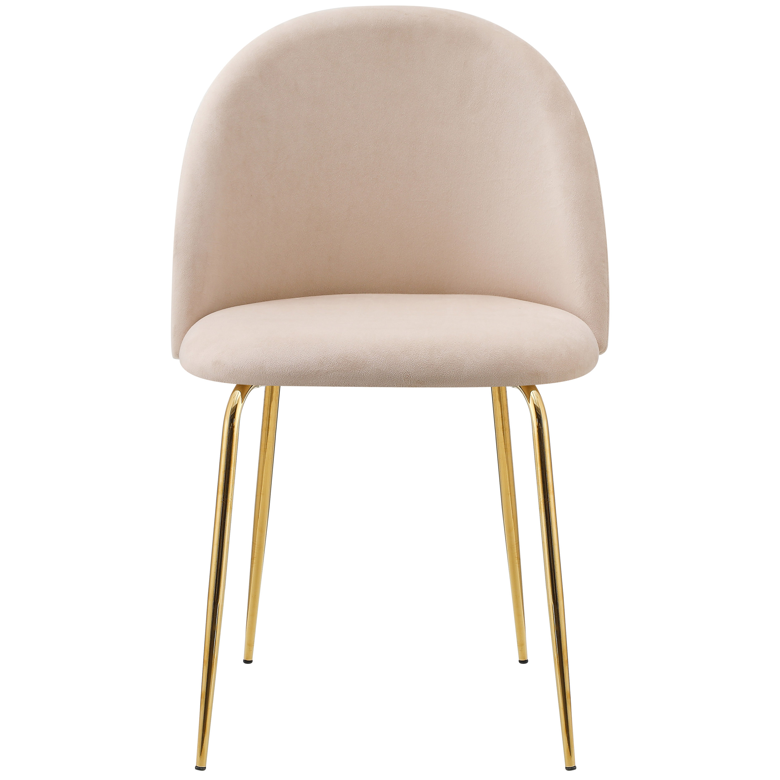 Krzesło welurowe Fargo Gold Velvet beżowe - obrazek 6