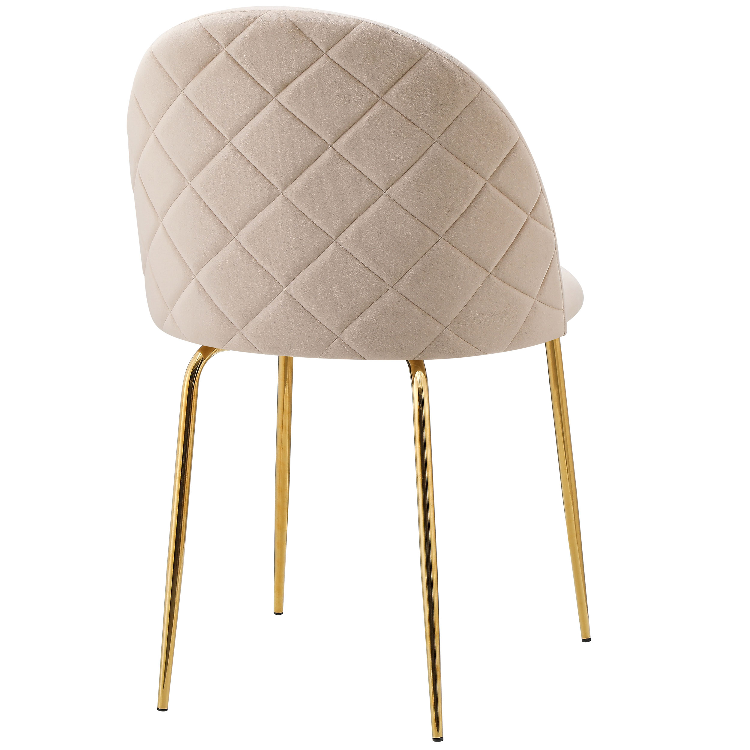 Krzesło welurowe Fargo Gold Velvet beżowe - obrazek 8