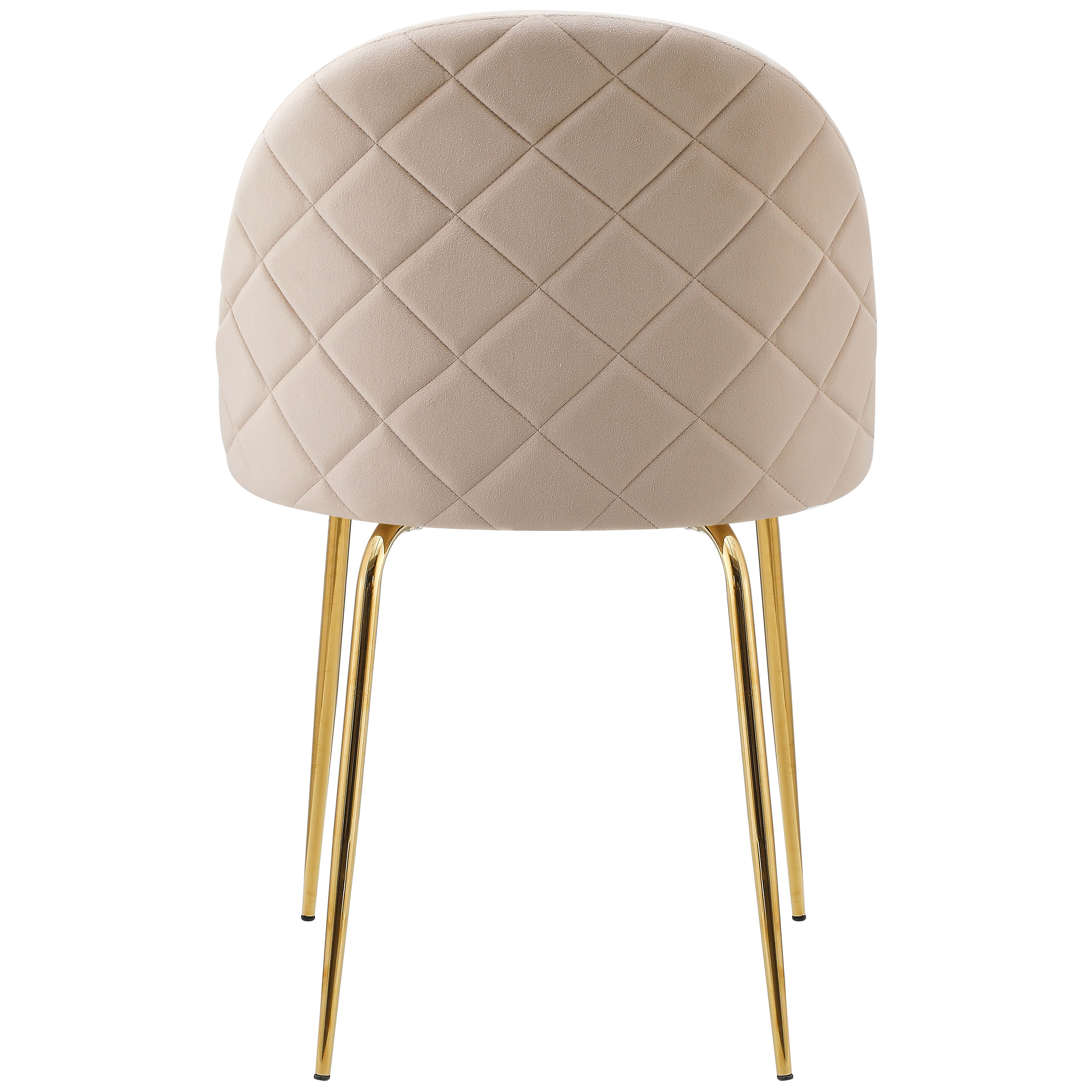 Krzesło welurowe Fargo Gold Velvet beżowe - obrazek 9