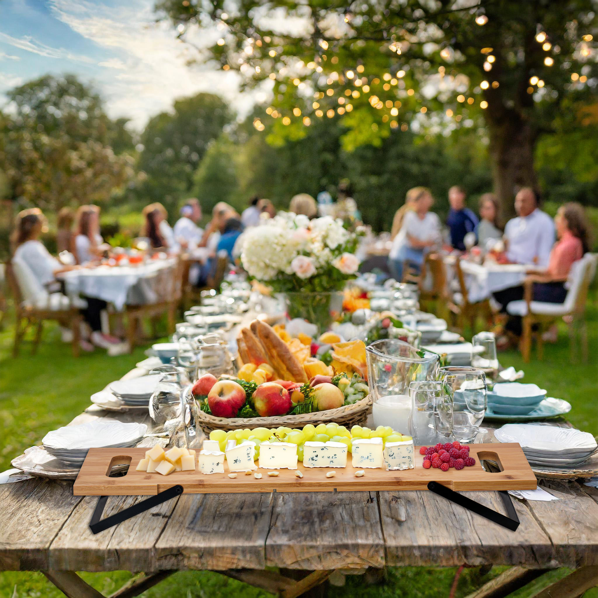 Deska taca bambusowa do serwowania jedzenia OFELIA - obrazek 3