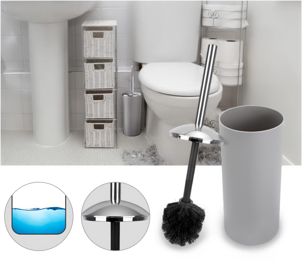 Zestaw łazienkowy FLORES 6 elementów szary - obrazek 8