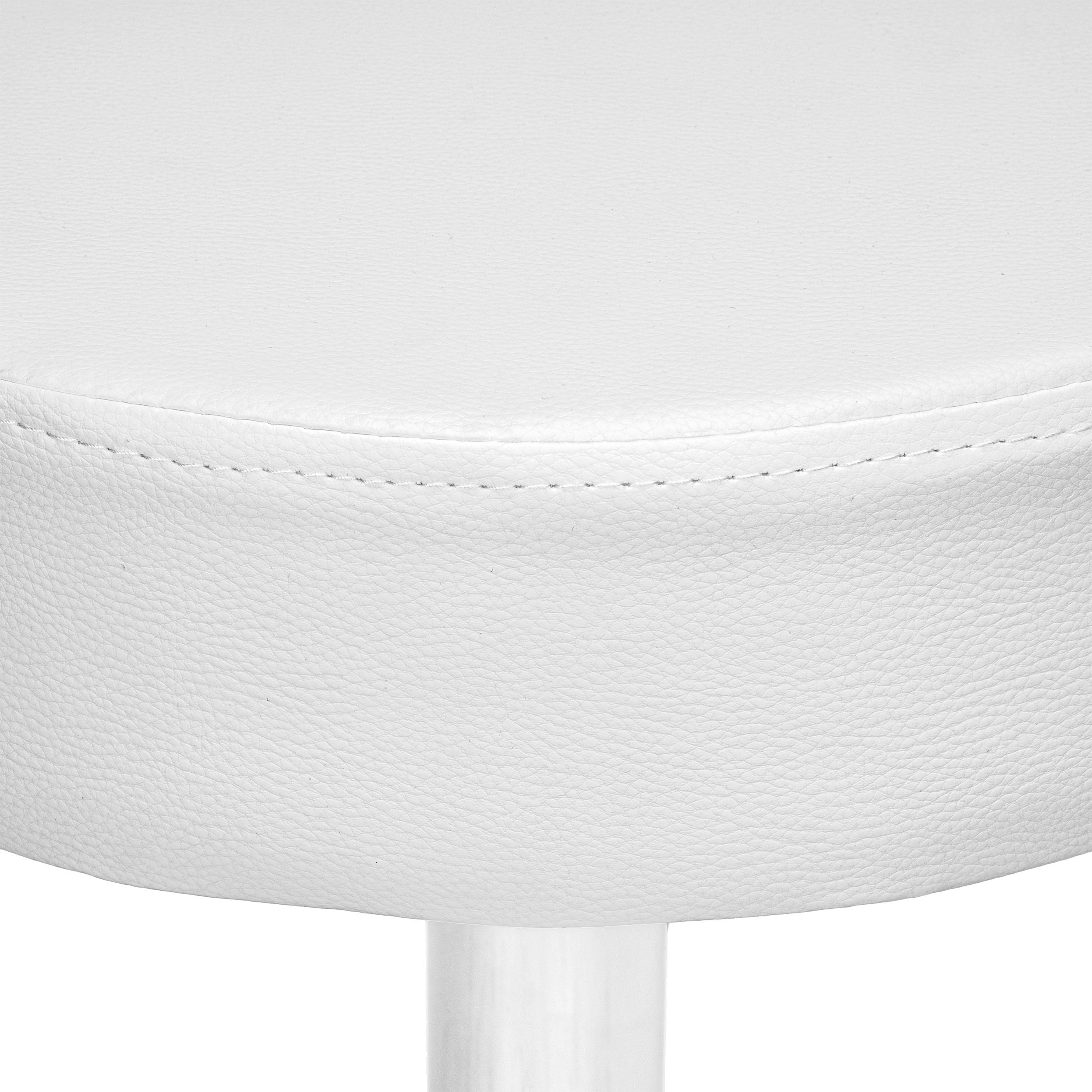 Taboret fryzjerski kosmetyczny TULSA biały - obrazek 9