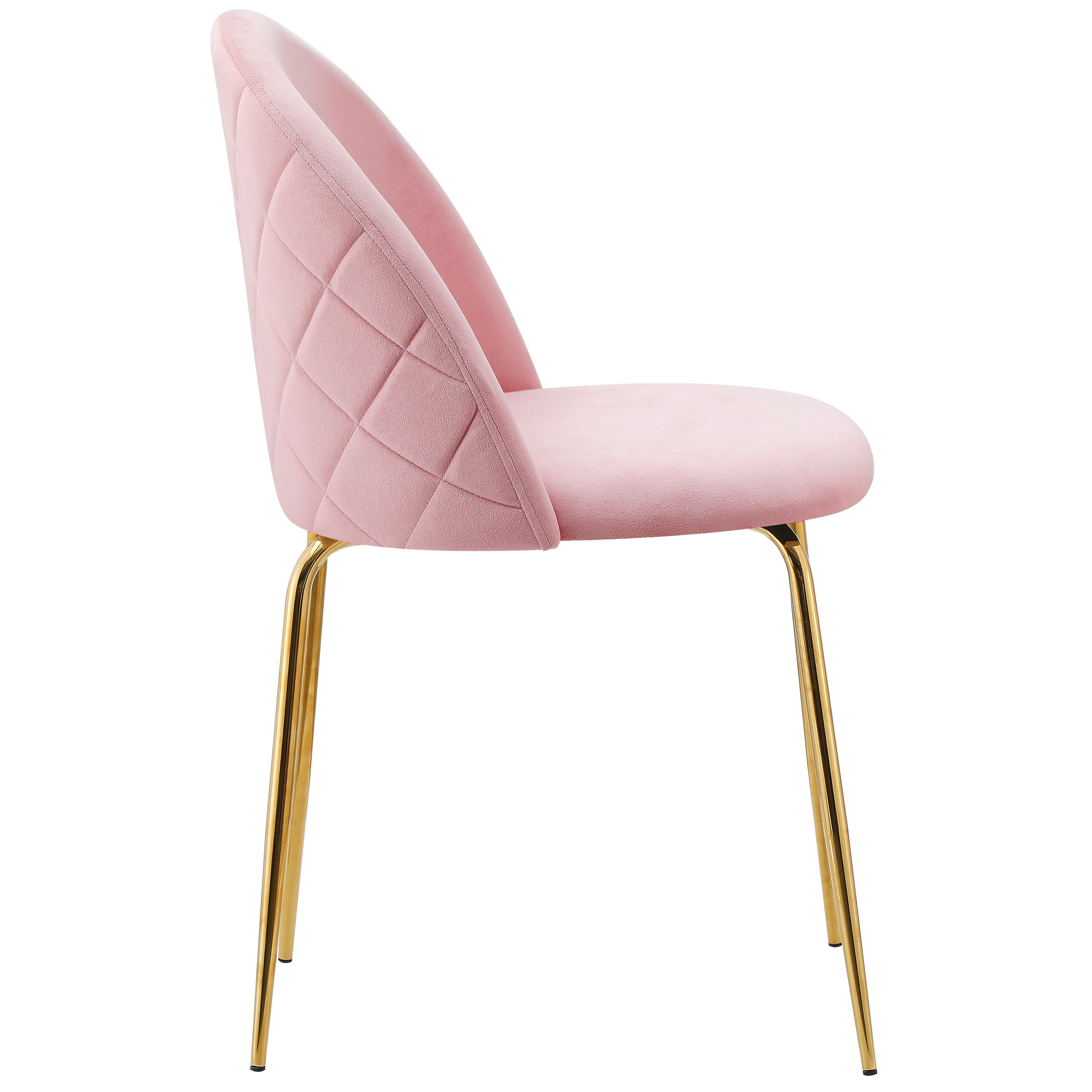 Krzesło welurowe Fargo Gold Velvet różowe - obrazek 8